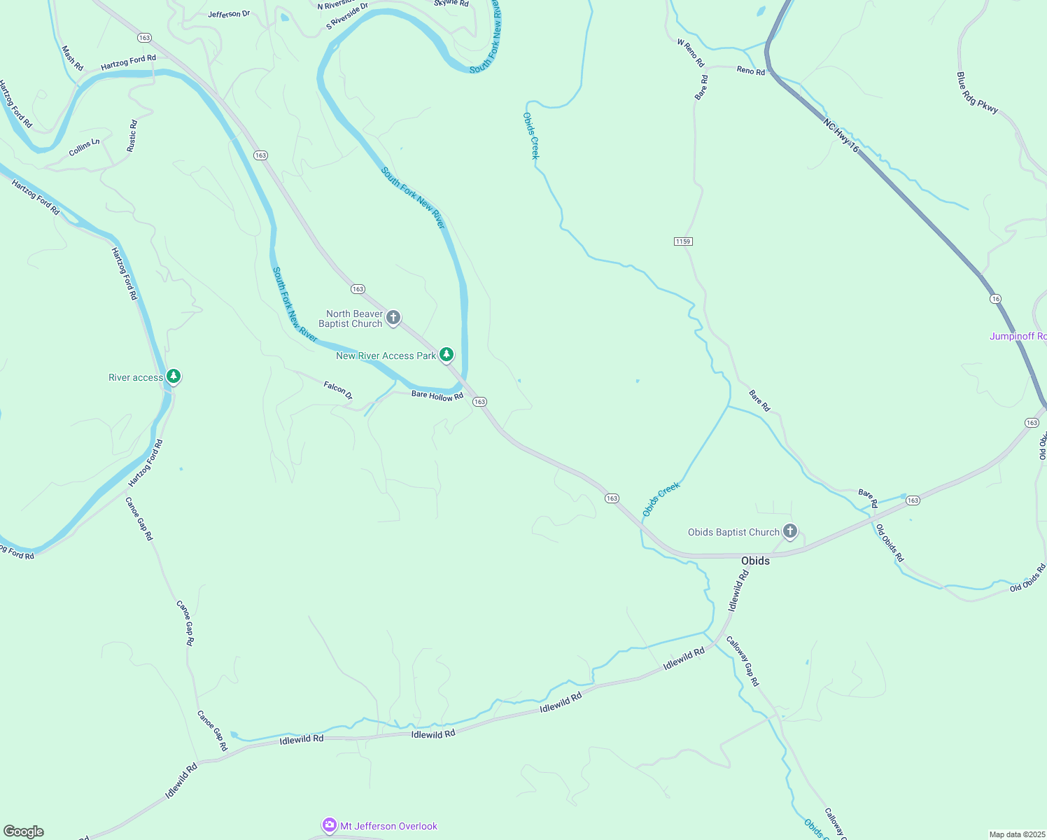 map of restaurants, bars, coffee shops, grocery stores, and more near 140 Dishman Severt Road in Jefferson