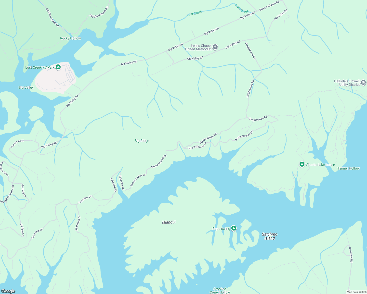 map of restaurants, bars, coffee shops, grocery stores, and more near 514 Norris Shores Drive in Sharps Chapel