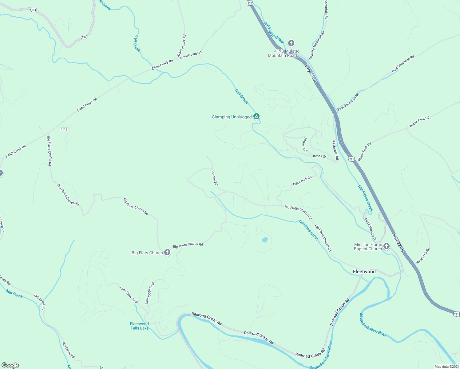 map of restaurants, bars, coffee shops, grocery stores, and more near 159 Big Flatts Acre Circle in Fleetwood