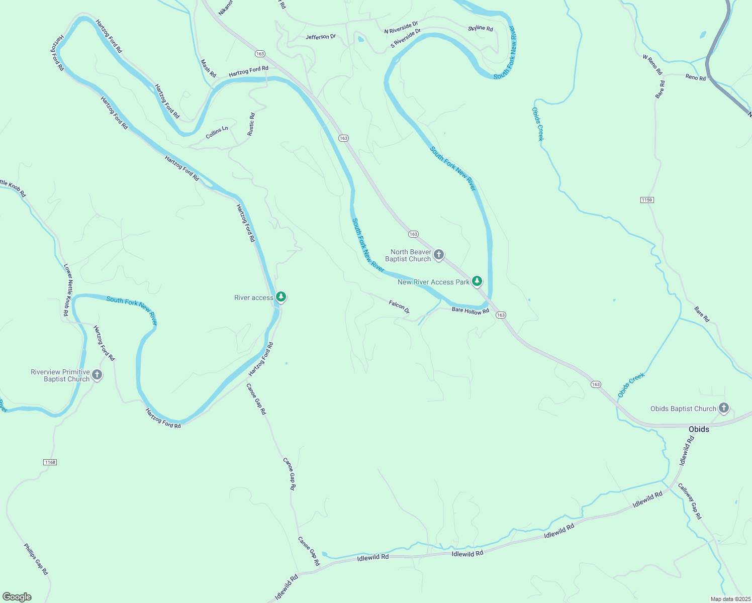 map of restaurants, bars, coffee shops, grocery stores, and more near 152 Partridge Trail in West Jefferson