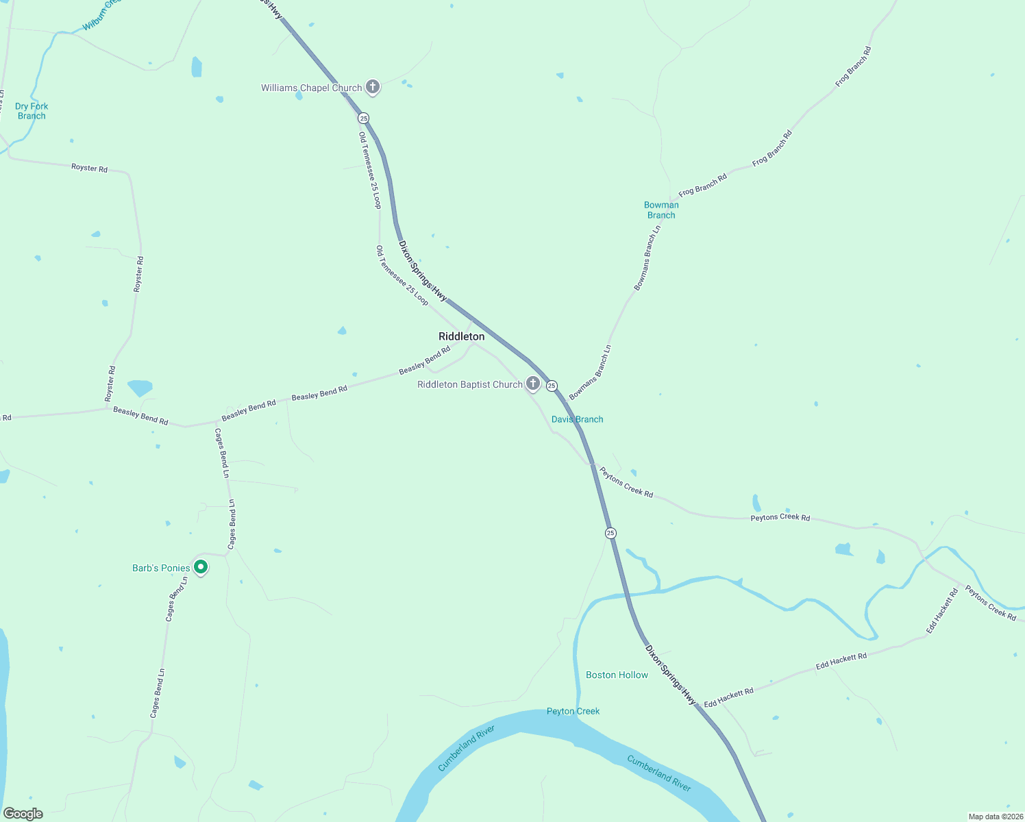 map of restaurants, bars, coffee shops, grocery stores, and more near 29 Riddleton Circle in Riddleton
