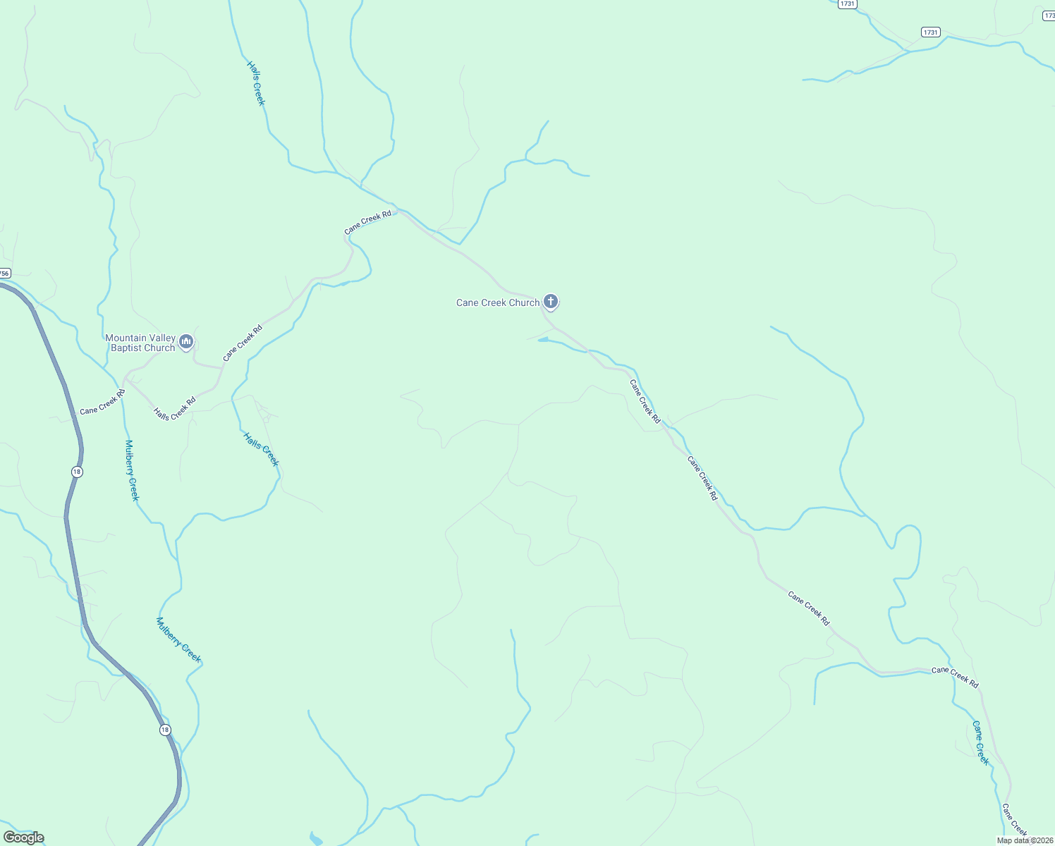 map of restaurants, bars, coffee shops, grocery stores, and more near Sutter's Ridge Road in Wilkes County