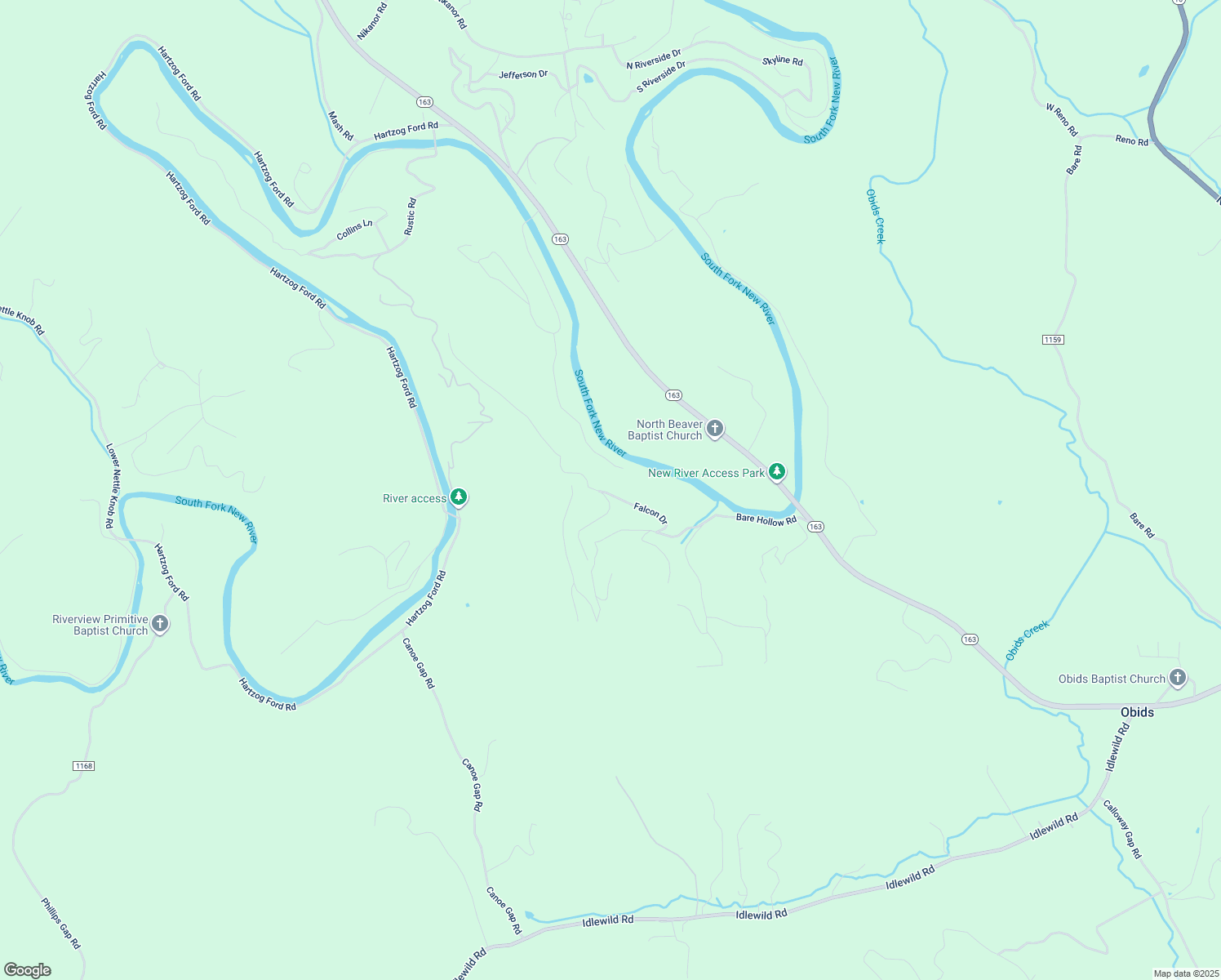map of restaurants, bars, coffee shops, grocery stores, and more near 560 Falcon Drive in West Jefferson