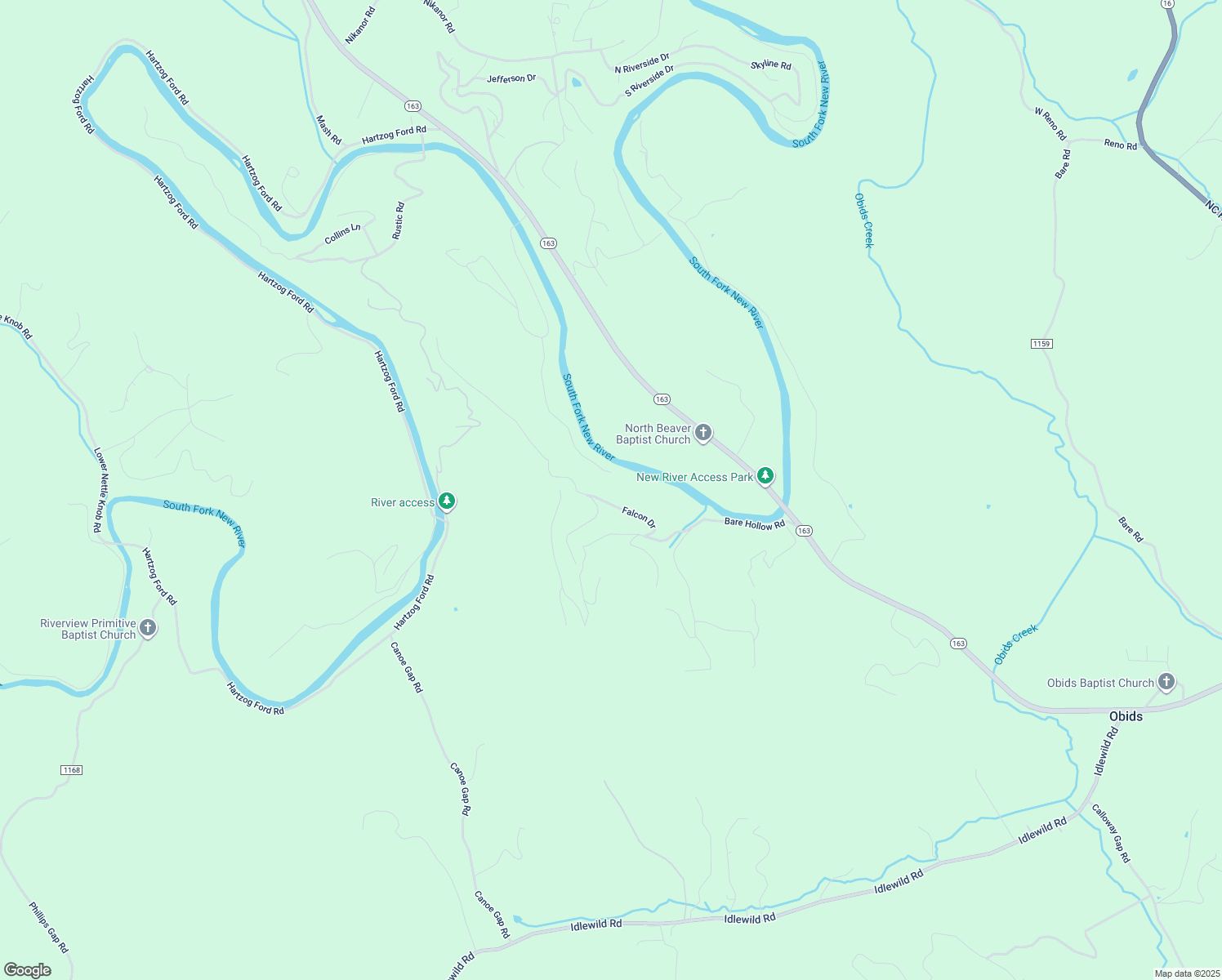 map of restaurants, bars, coffee shops, grocery stores, and more near 550 Falcon Drive in West Jefferson