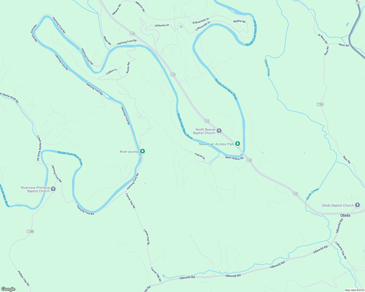map of restaurants, bars, coffee shops, grocery stores, and more near 620 Falcon Drive in West Jefferson