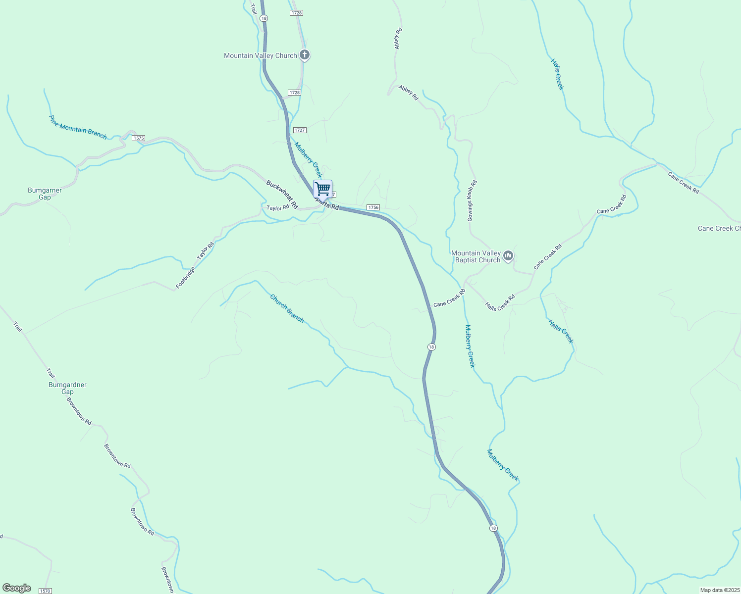 map of restaurants, bars, coffee shops, grocery stores, and more near in McGrady