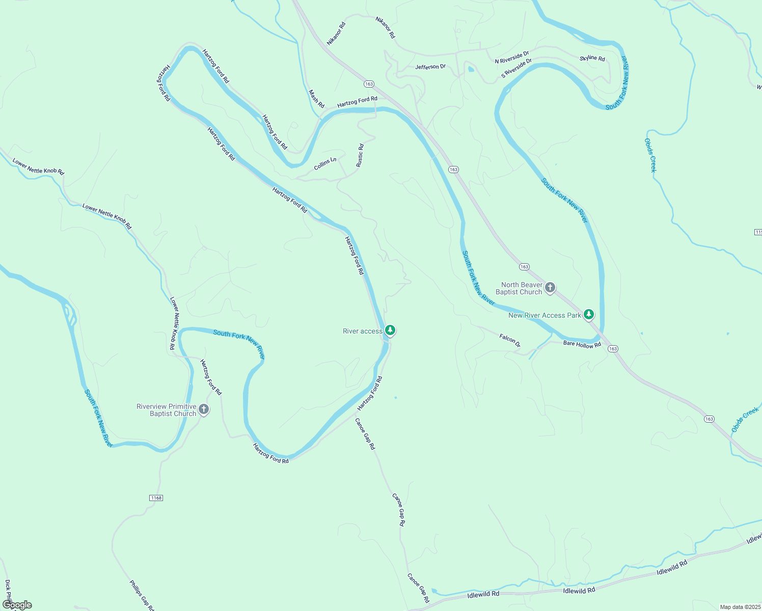 map of restaurants, bars, coffee shops, grocery stores, and more near 3305 Hartzog Ford Road in West Jefferson