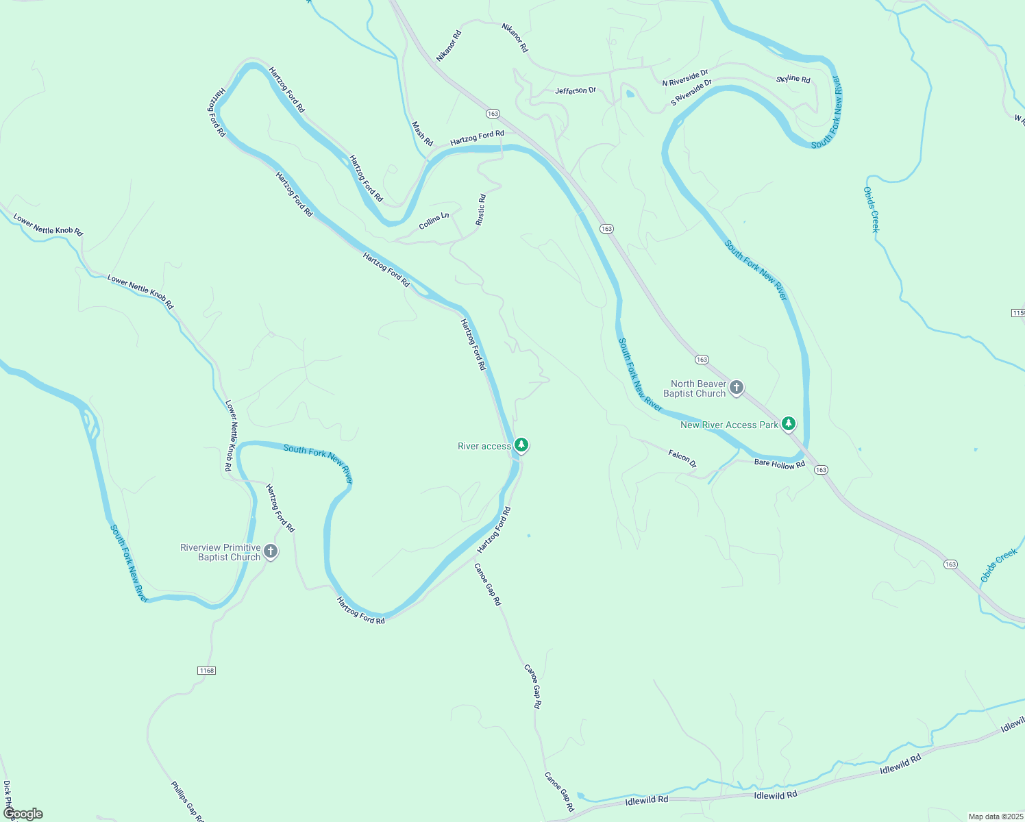 map of restaurants, bars, coffee shops, grocery stores, and more near 3305 Hartzog Ford Road in West Jefferson