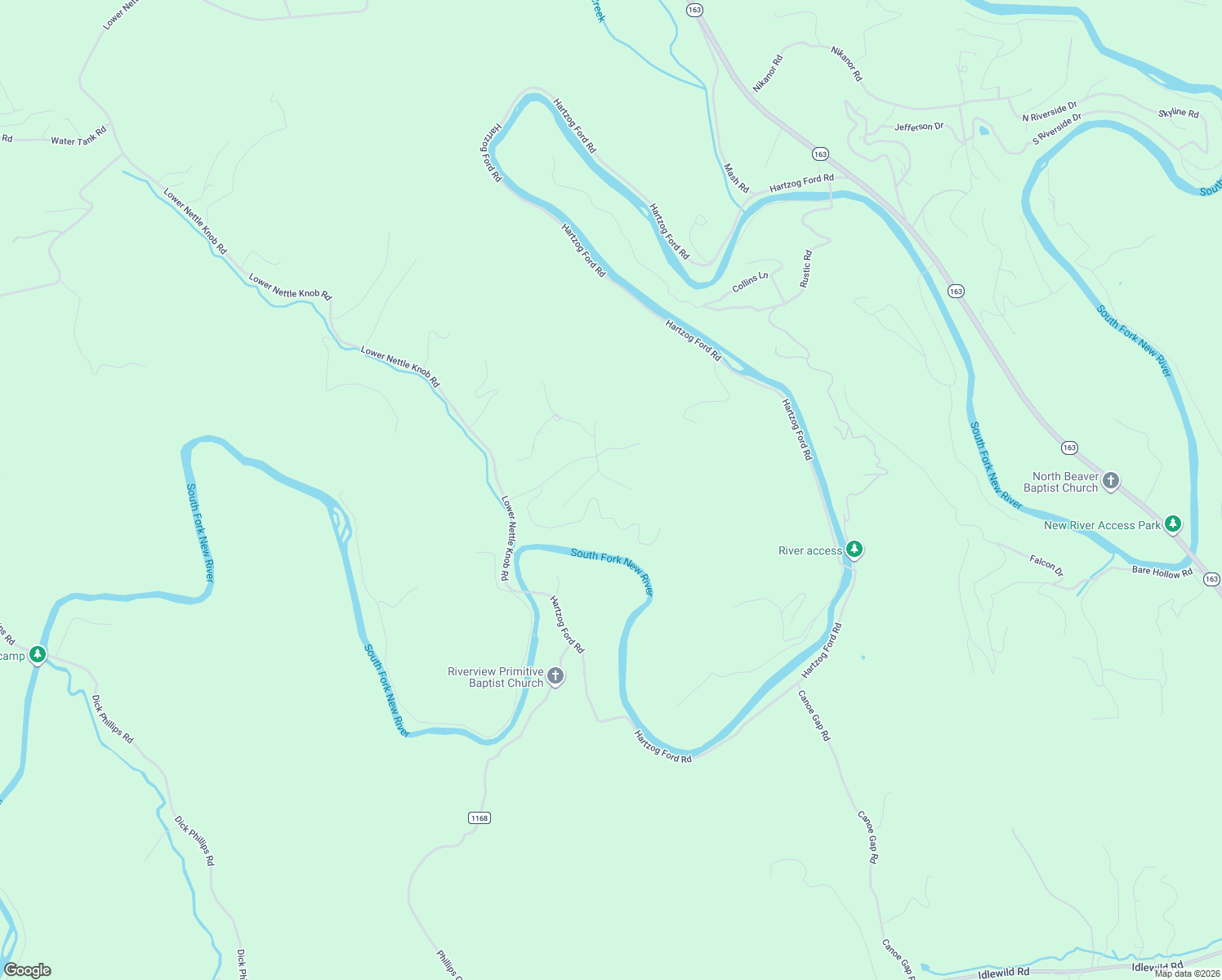 map of restaurants, bars, coffee shops, grocery stores, and more near 811 New River Bend South in West Jefferson