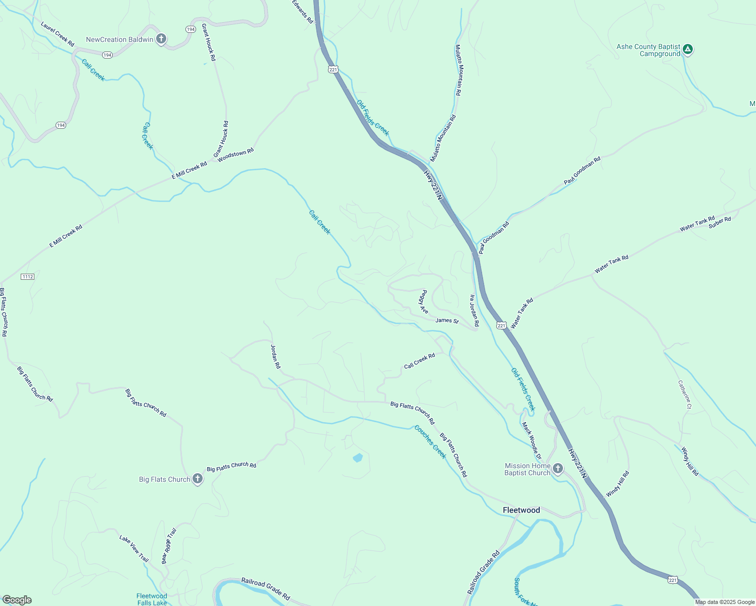 map of restaurants, bars, coffee shops, grocery stores, and more near 274 Kevin Creek in Fleetwood