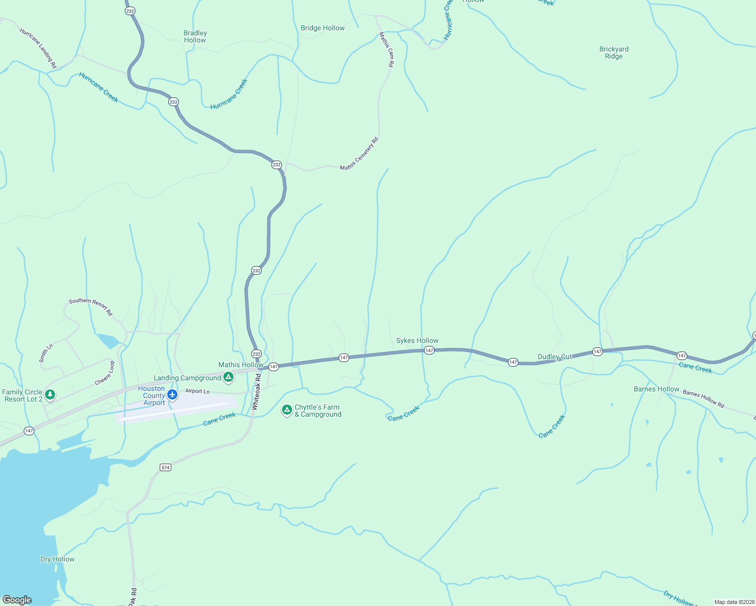 map of restaurants, bars, coffee shops, grocery stores, and more near 9458 Tennessee 147 in Stewart