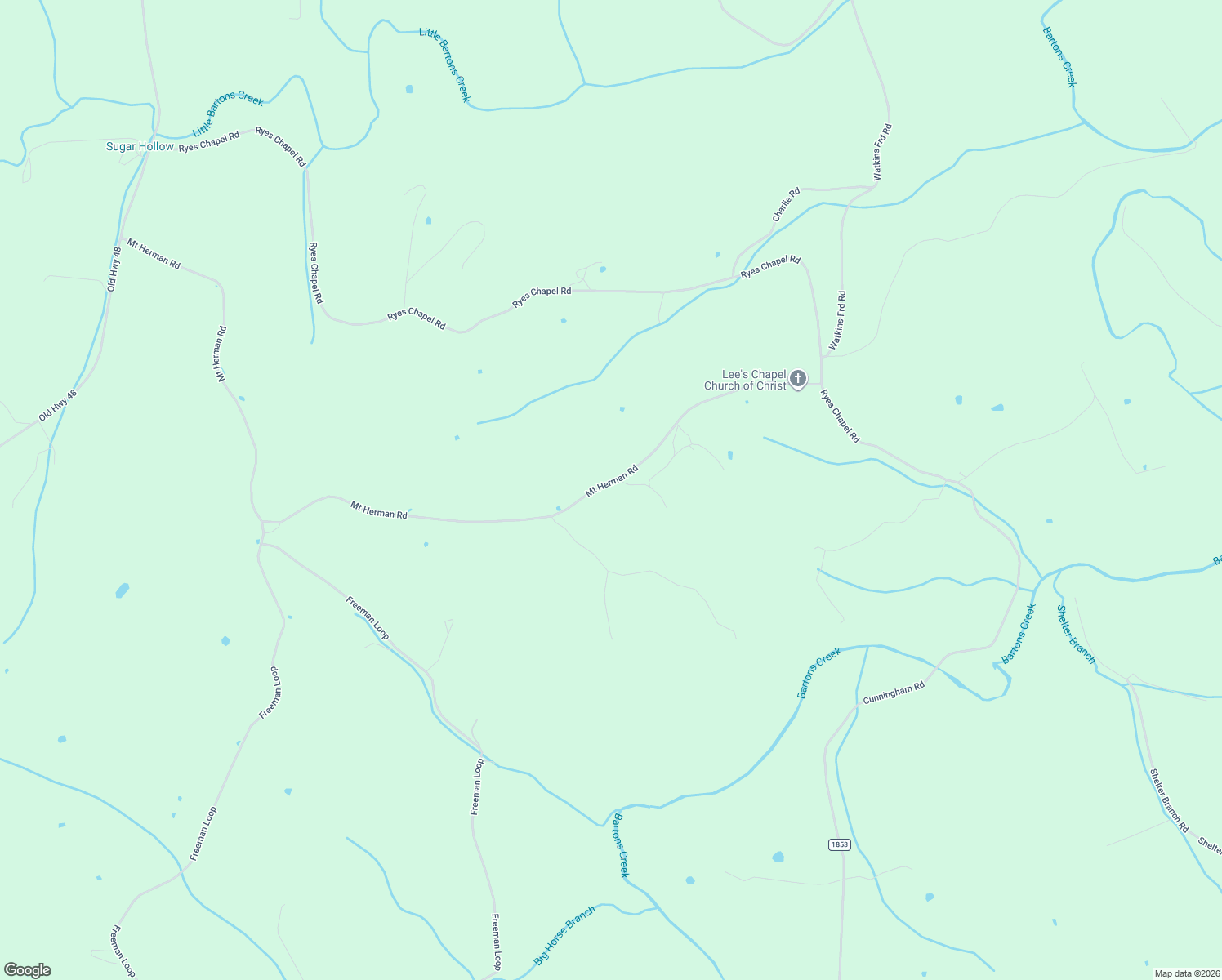 map of restaurants, bars, coffee shops, grocery stores, and more near 1260 Mount Herman Road in Southside