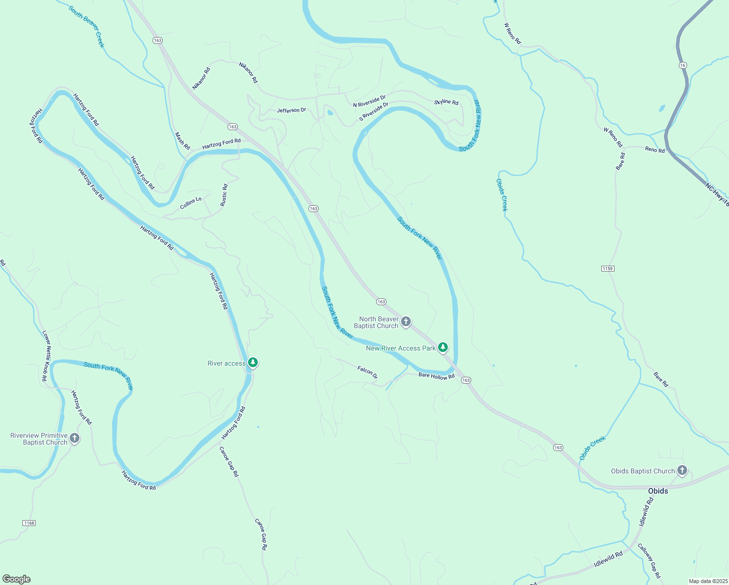 map of restaurants, bars, coffee shops, grocery stores, and more near 7754 Highway 163 in West Jefferson
