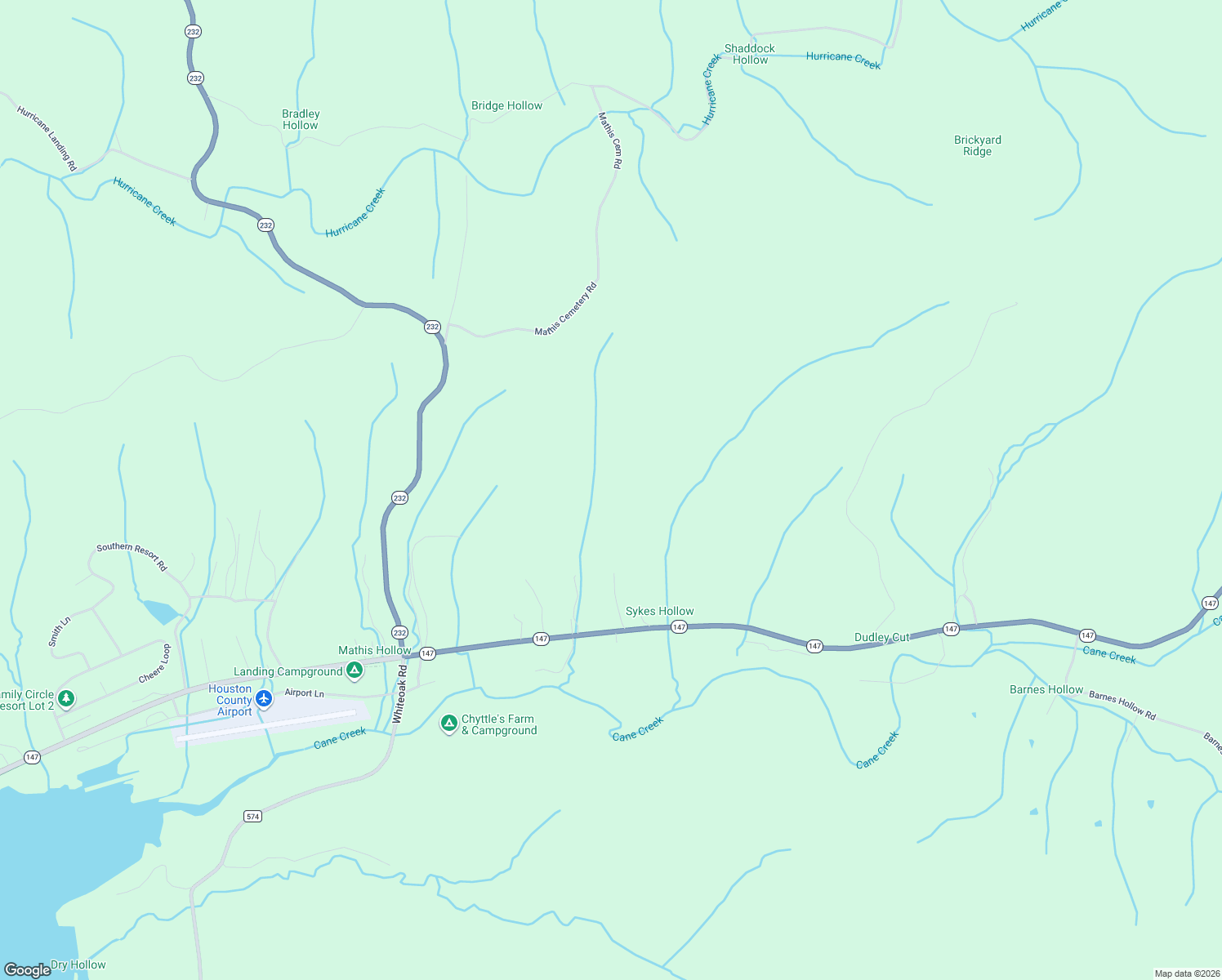 map of restaurants, bars, coffee shops, grocery stores, and more near 9458 Tennessee 147 in Stewart