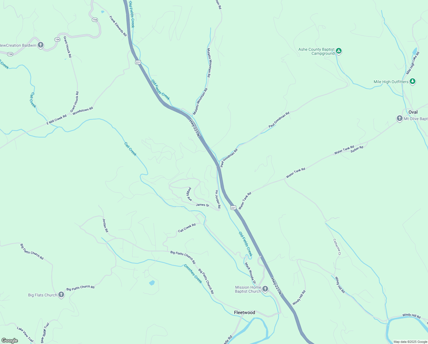 map of restaurants, bars, coffee shops, grocery stores, and more near 162 Ira Jordan Road in Fleetwood