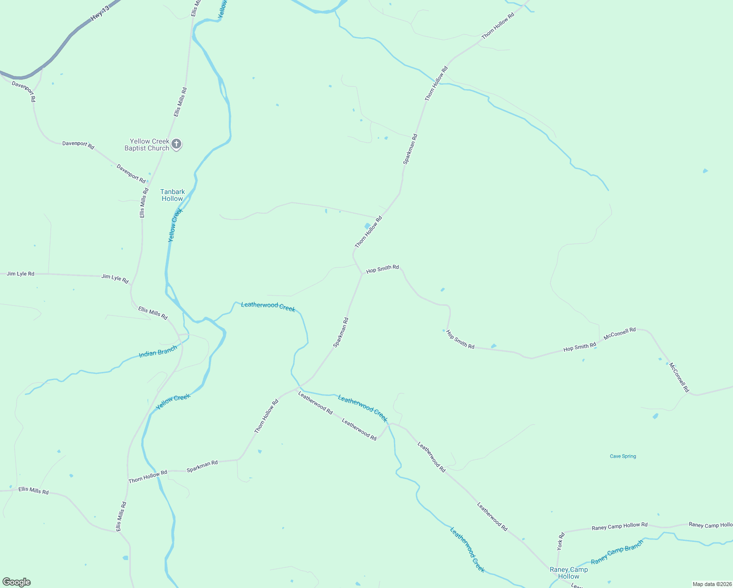 map of restaurants, bars, coffee shops, grocery stores, and more near 40 Hop Smith Road in Cumberland Furnace