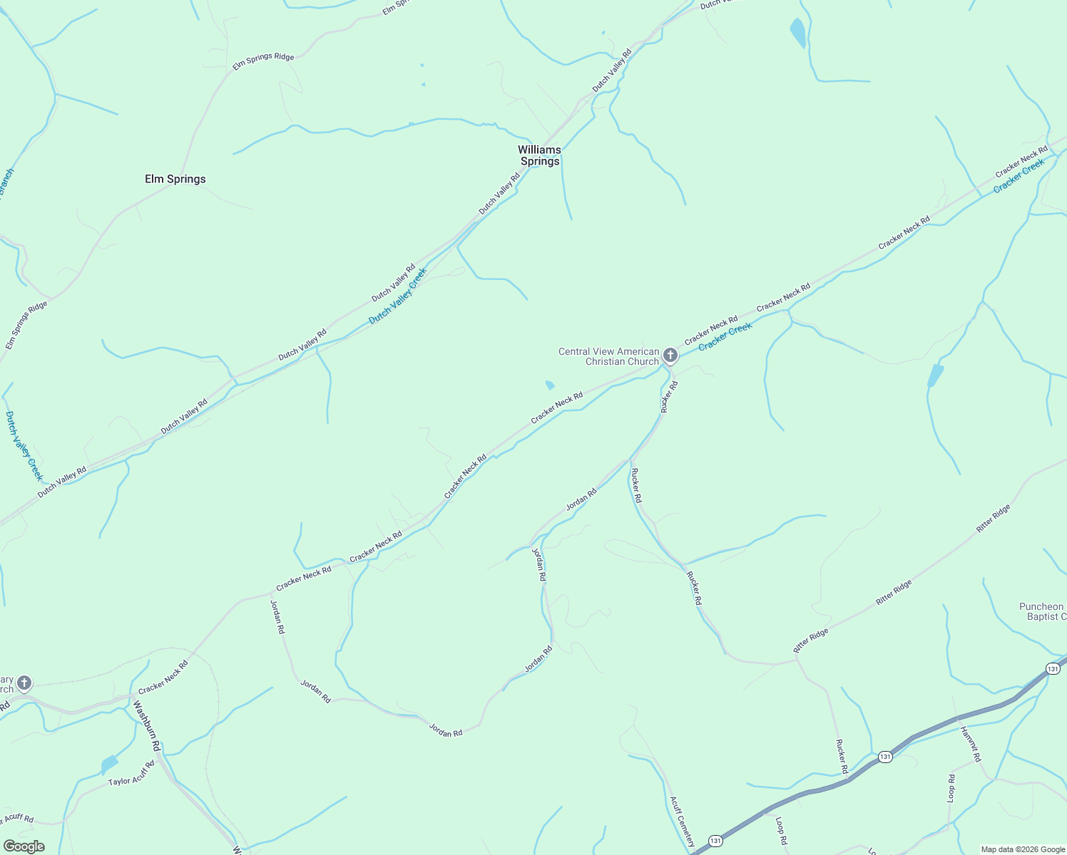 map of restaurants, bars, coffee shops, grocery stores, and more near 7682 Cracker Neck Road in Washburn