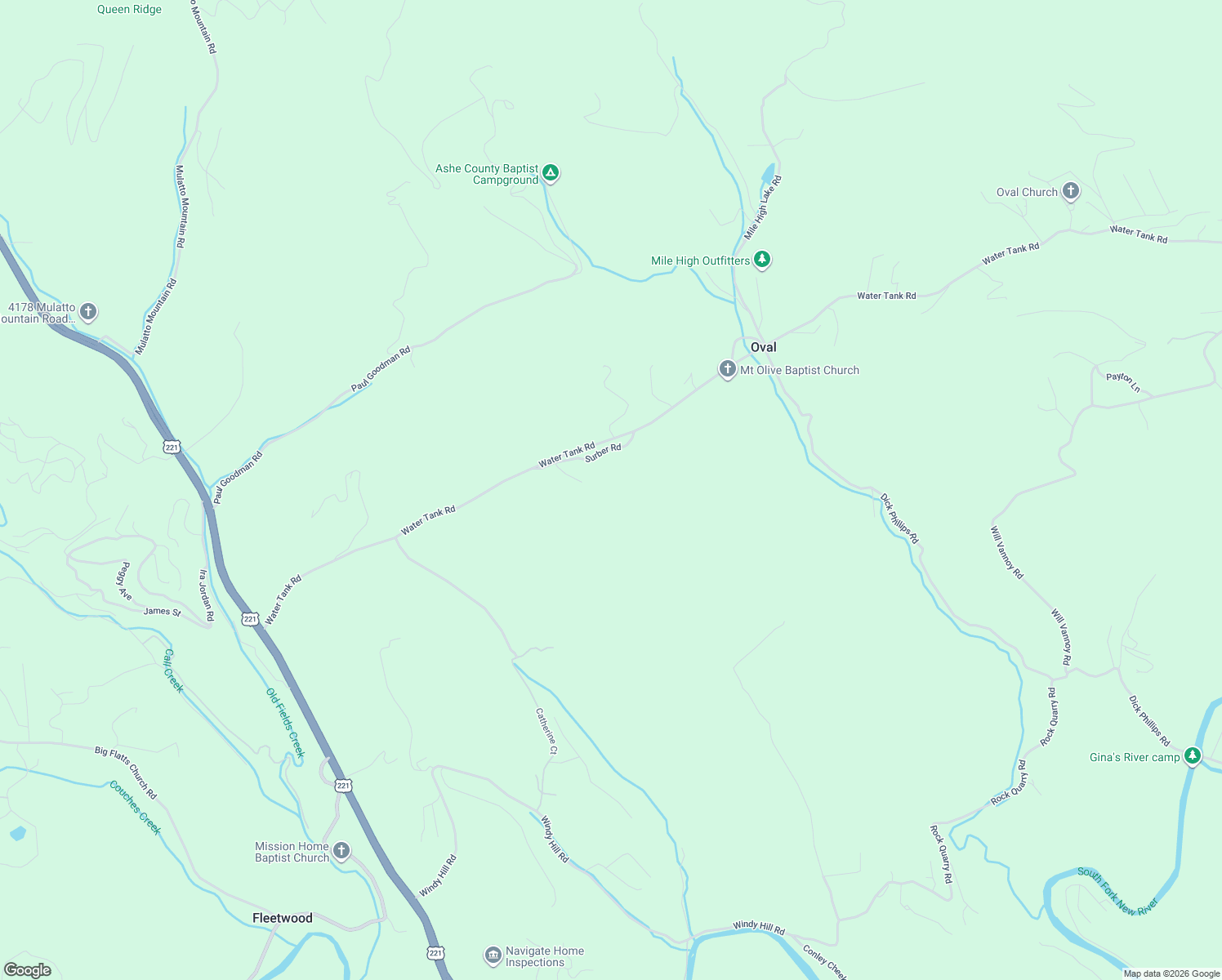 map of restaurants, bars, coffee shops, grocery stores, and more near 290 Surber Road in Fleetwood