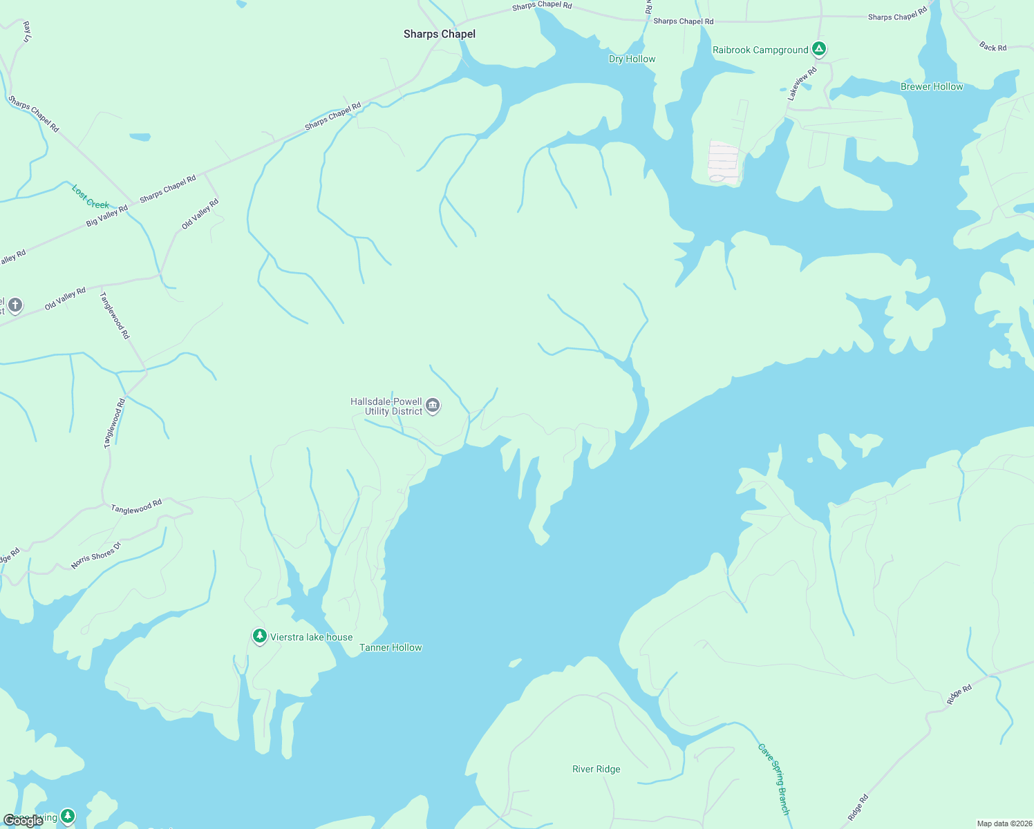 map of restaurants, bars, coffee shops, grocery stores, and more near 755 Lake Shore Drive in Sharps Chapel