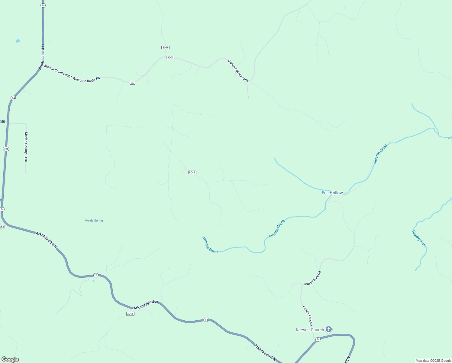 map of restaurants, bars, coffee shops, grocery stores, and more near 1071 Fee Hollow Terrace in Yellville