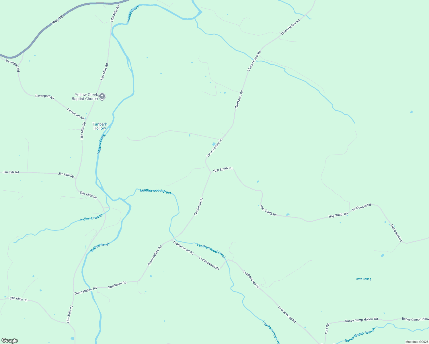 map of restaurants, bars, coffee shops, grocery stores, and more near 40 Hop Smith Road in Cumberland Furnace