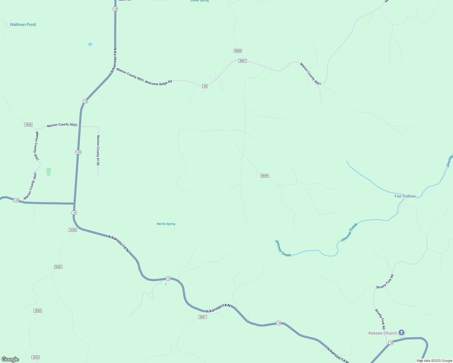 map of restaurants, bars, coffee shops, grocery stores, and more near 1071 Fee Hollow Terrace in Yellville