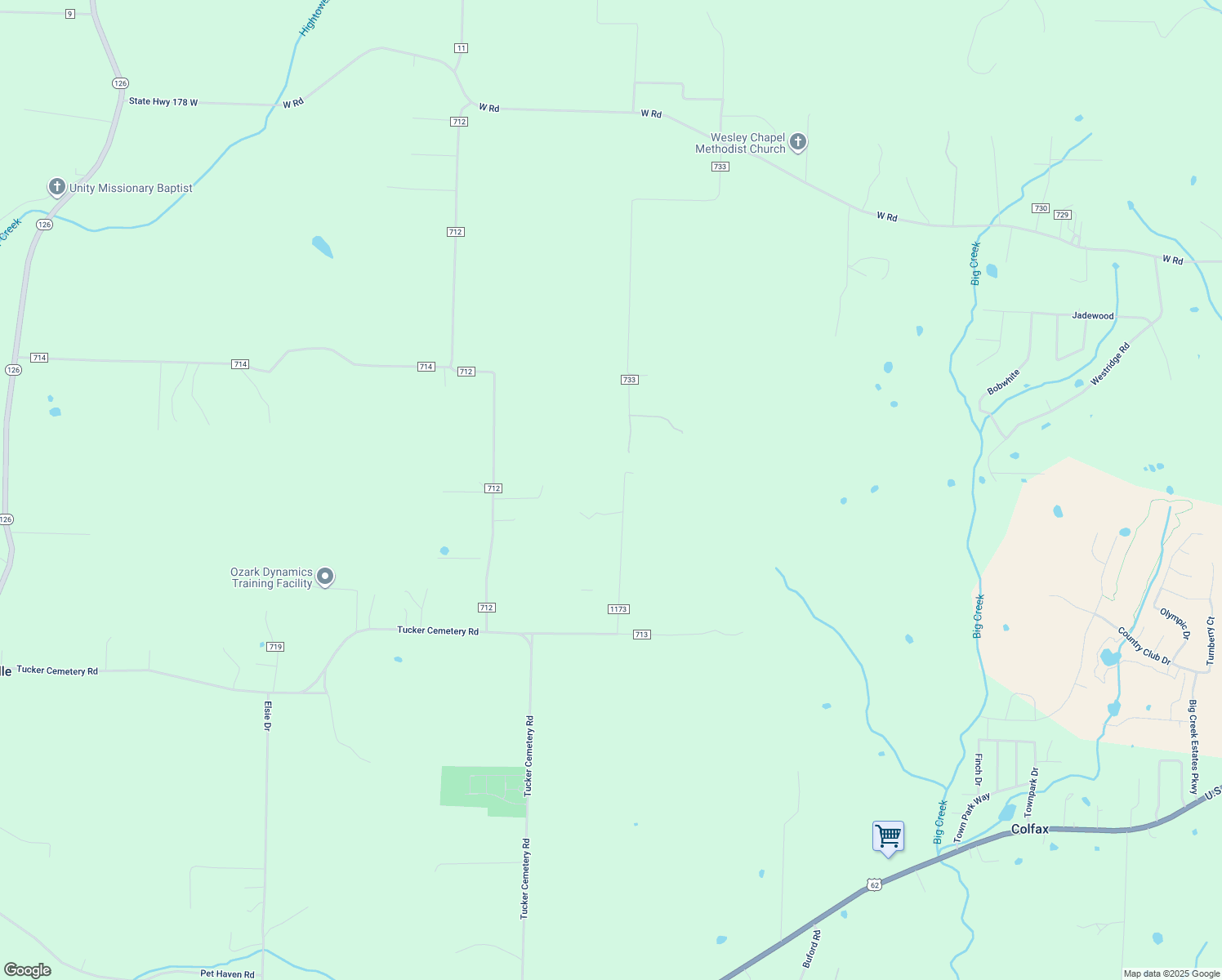 map of restaurants, bars, coffee shops, grocery stores, and more near 35 Diprima Lane in Gassville