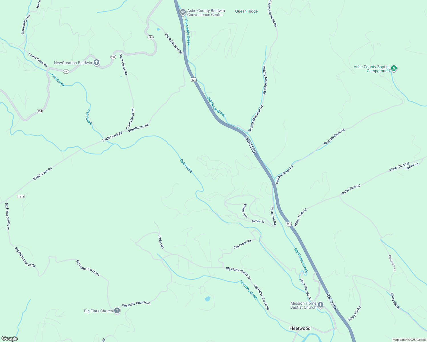 map of restaurants, bars, coffee shops, grocery stores, and more near 244 Grandmas Old Field Road in Fleetwood