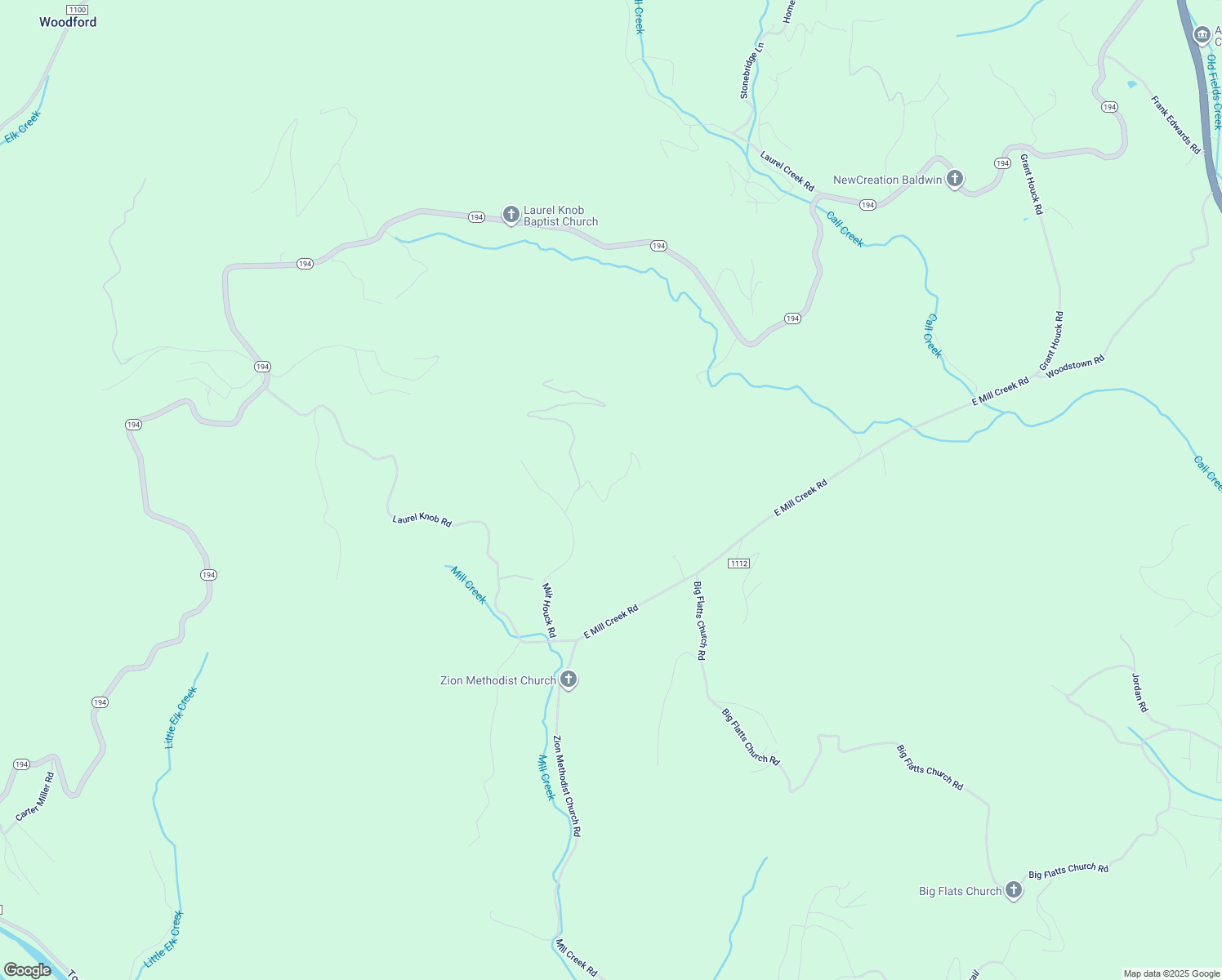 map of restaurants, bars, coffee shops, grocery stores, and more near 250 Jeb Hull Ridge Road in Todd