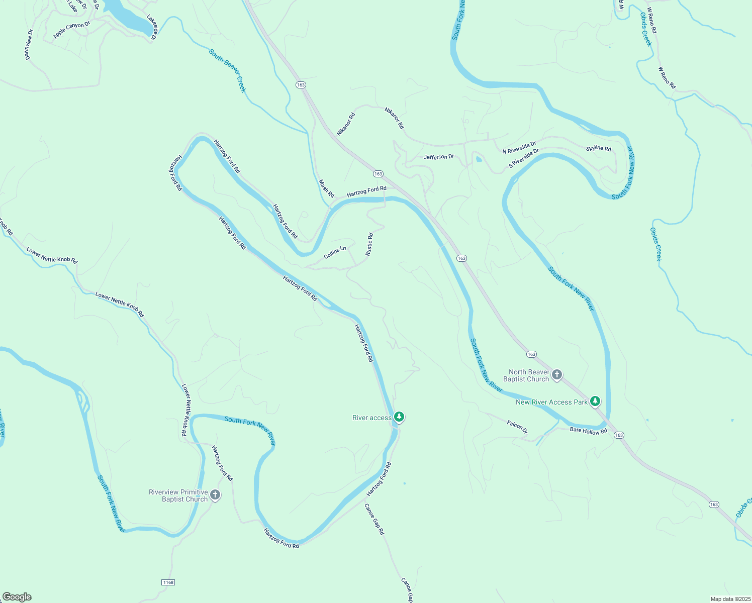 map of restaurants, bars, coffee shops, grocery stores, and more near 325 Crystal Ridge Lane in West Jefferson