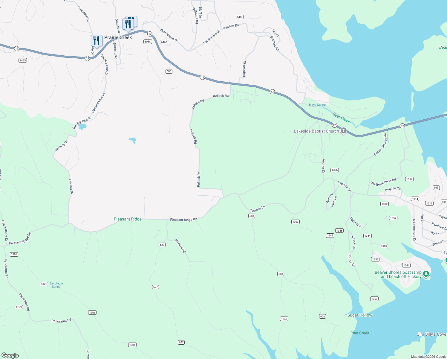 map of restaurants, bars, coffee shops, grocery stores, and more near 8000 Pollock Road in Little Flock