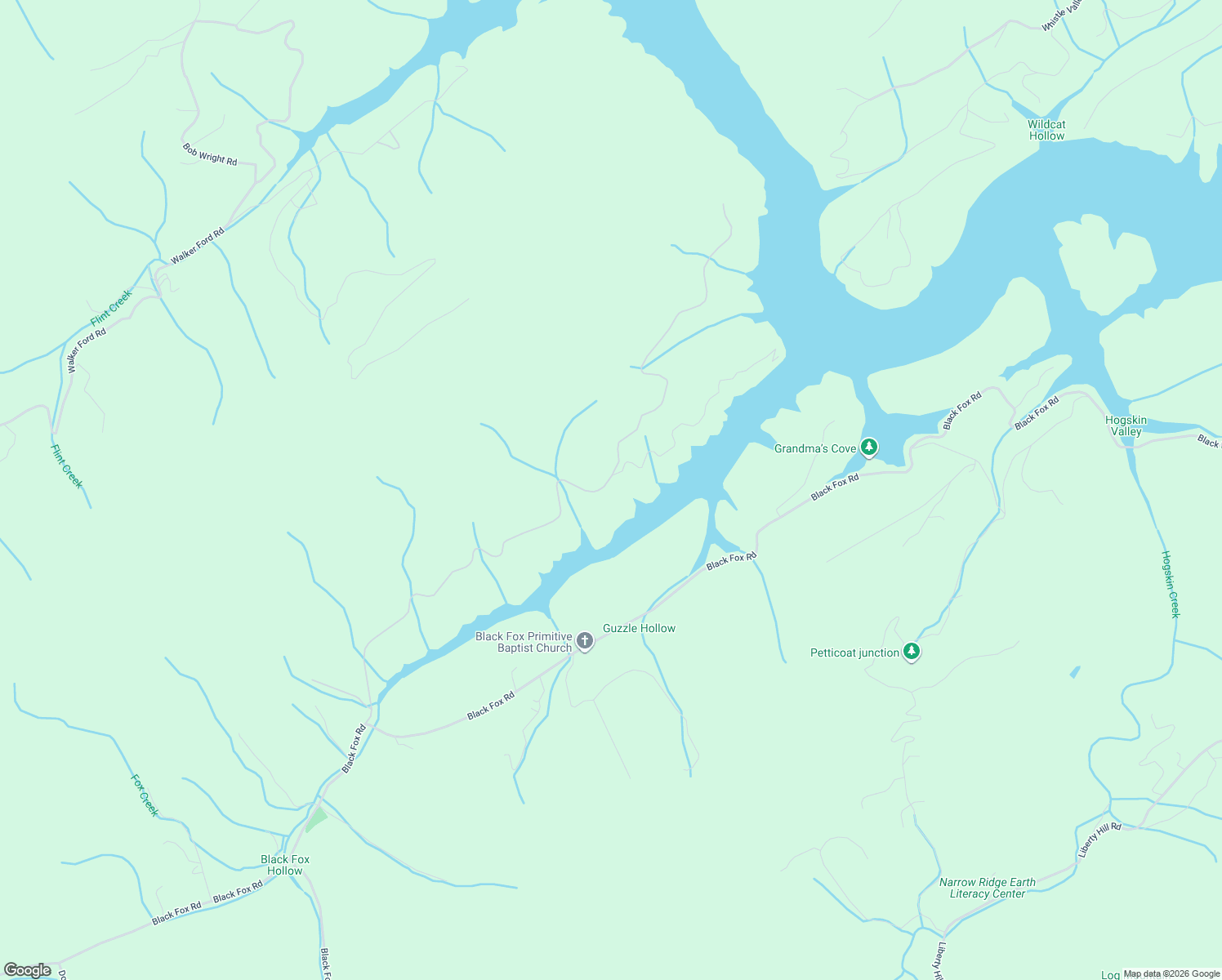 map of restaurants, bars, coffee shops, grocery stores, and more near 767 Black Fox Harbor Road in Maynardville