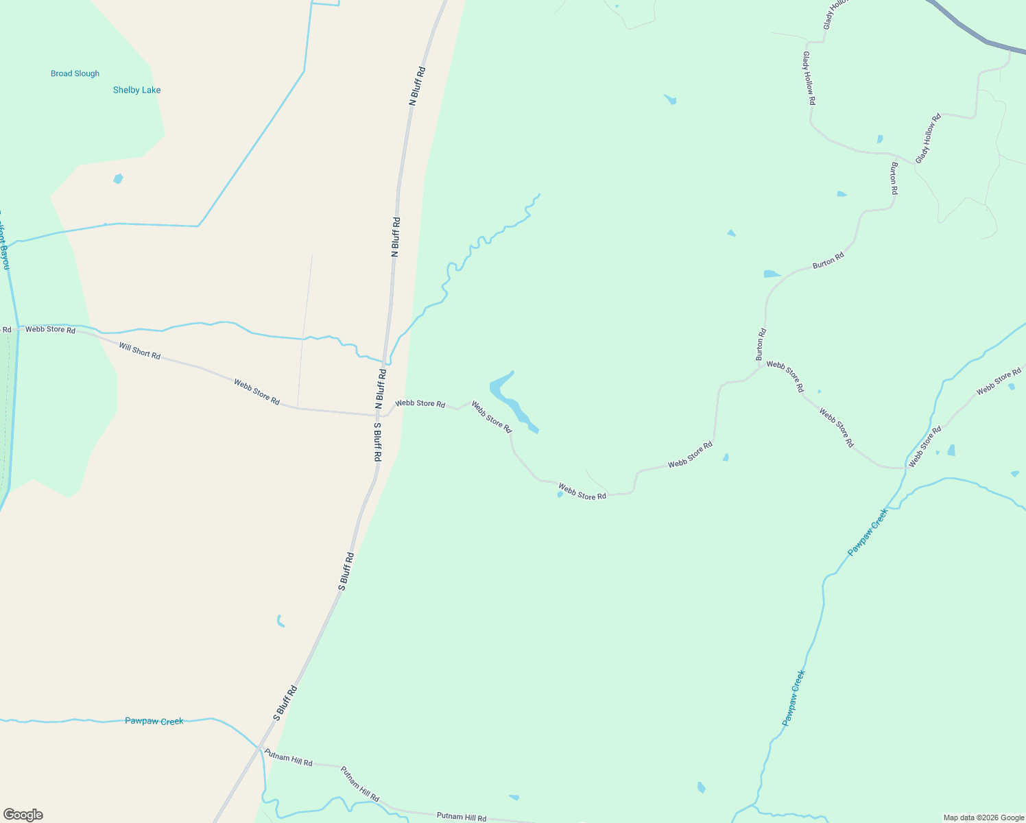 map of restaurants, bars, coffee shops, grocery stores, and more near 6108 Webb Store Road in Hornbeak