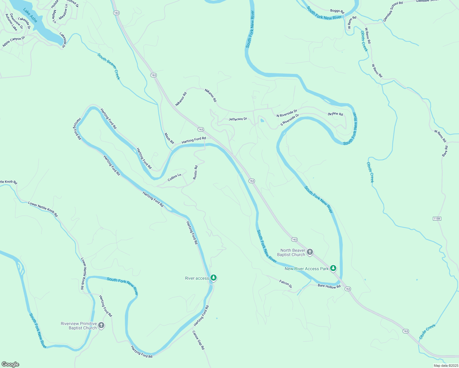 map of restaurants, bars, coffee shops, grocery stores, and more near 404 Blueberry Hill in West Jefferson