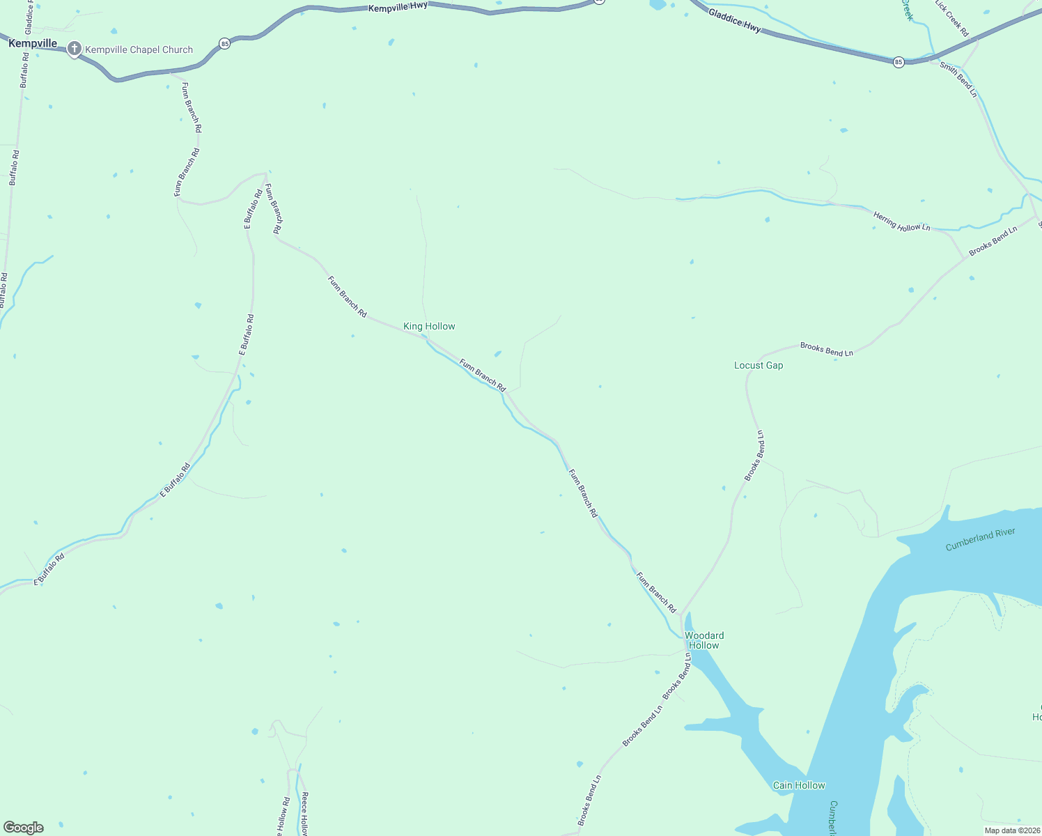 map of restaurants, bars, coffee shops, grocery stores, and more near 549 Funn Branch Road in Gainesboro