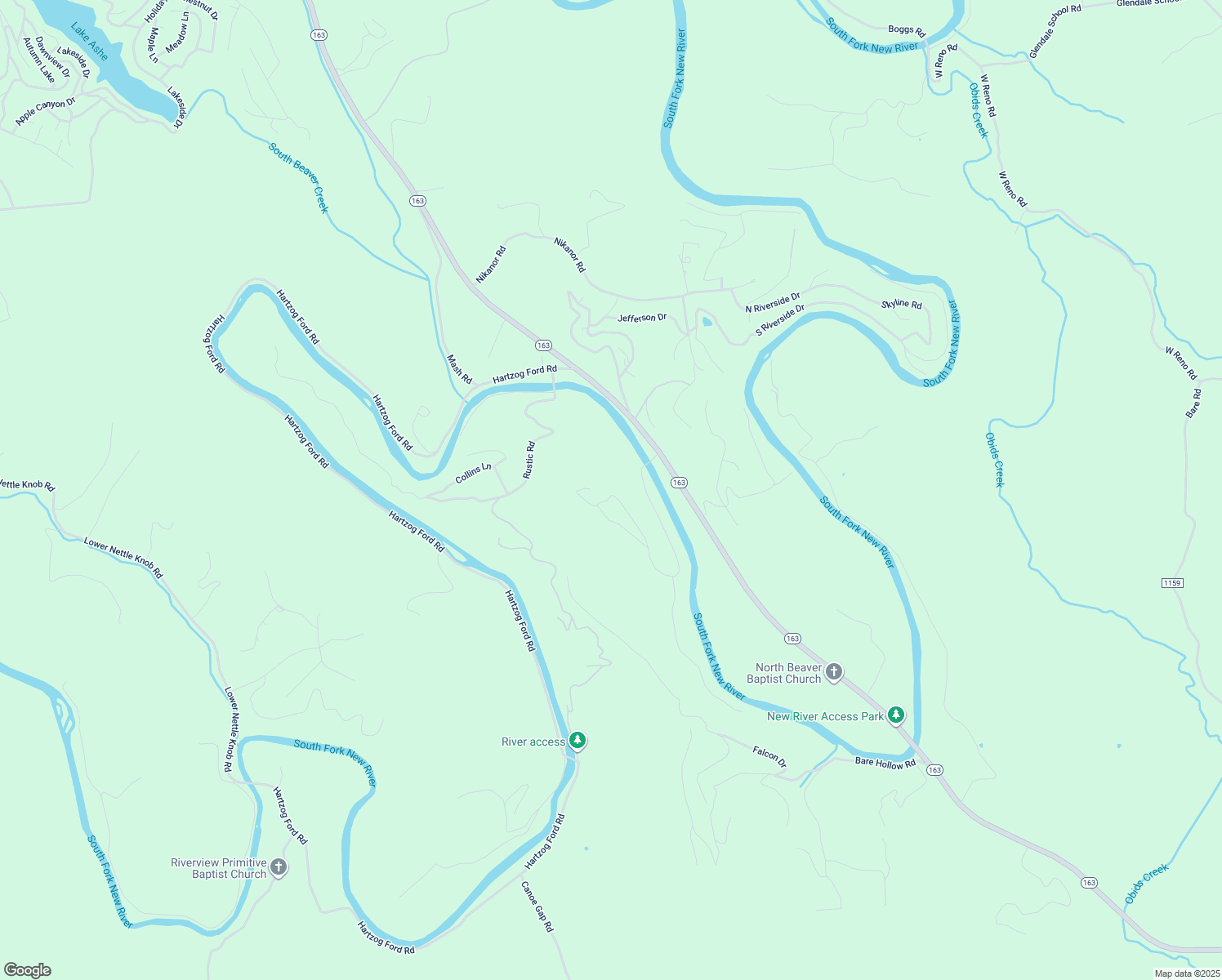 map of restaurants, bars, coffee shops, grocery stores, and more near 422 Blueberry Hill in West Jefferson