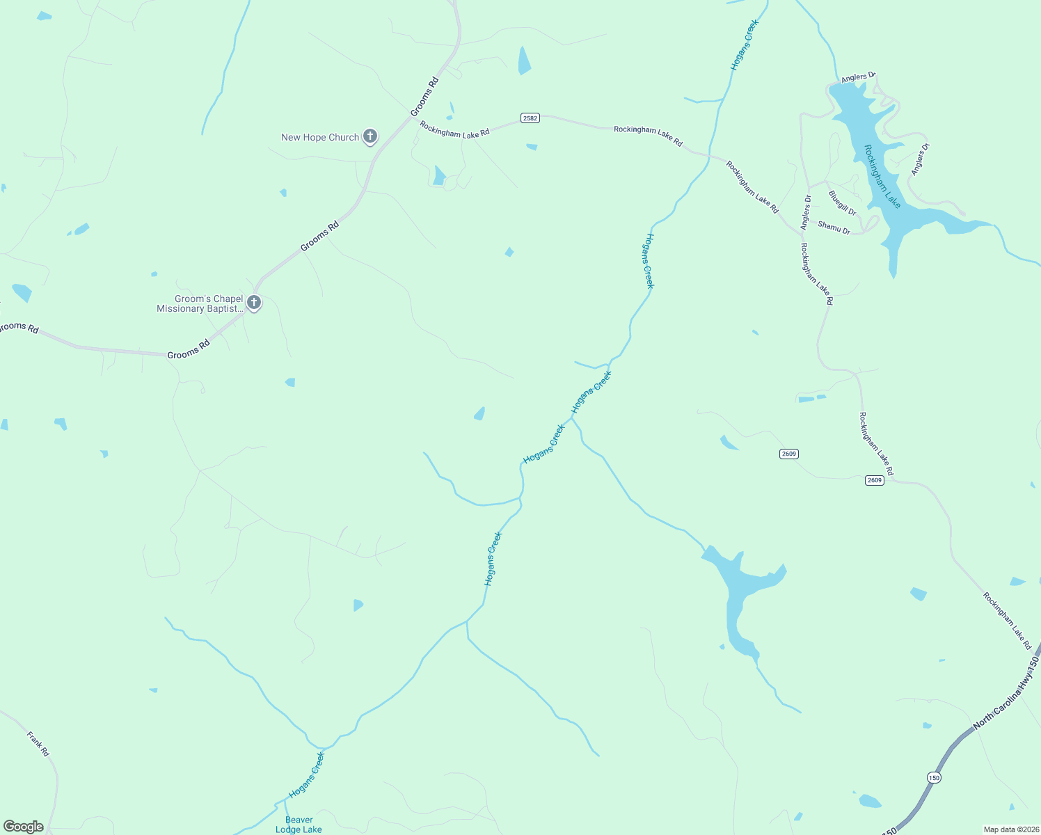 map of restaurants, bars, coffee shops, grocery stores, and more near 580 Faucette Road in Reidsville