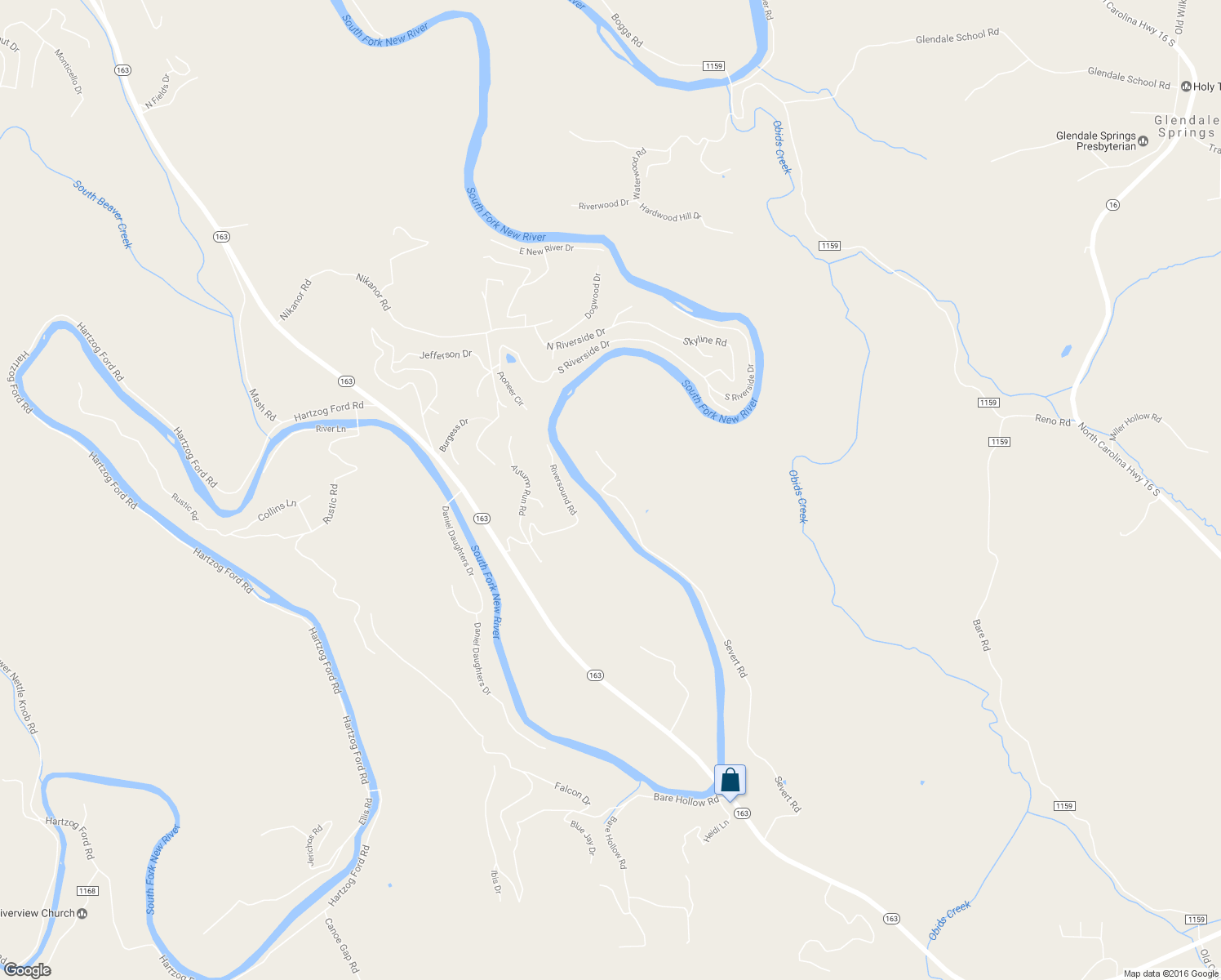 map of restaurants, bars, coffee shops, grocery stores, and more near 1414 Severt Road in West Jefferson