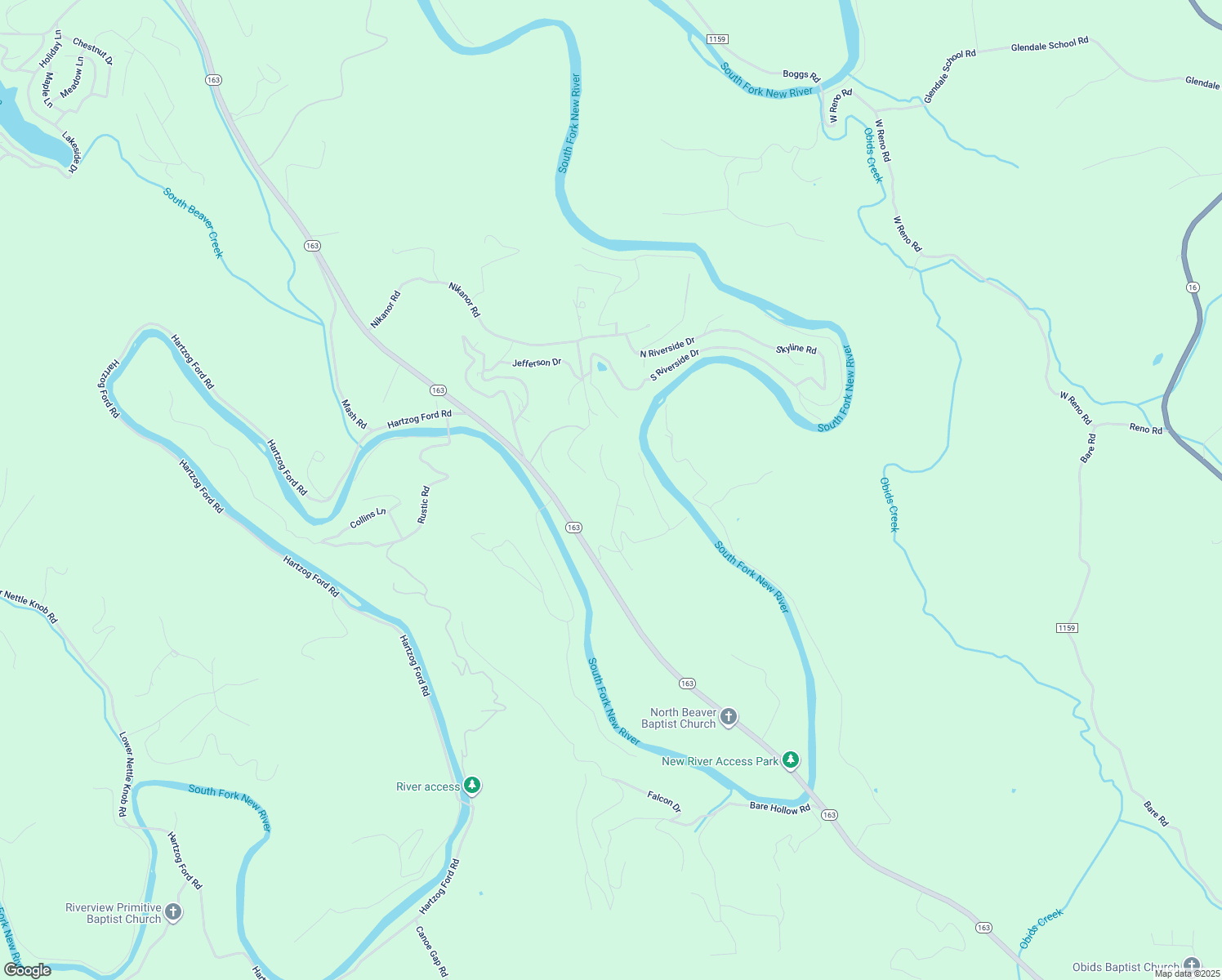 map of restaurants, bars, coffee shops, grocery stores, and more near 247 Autumn Run Road in West Jefferson