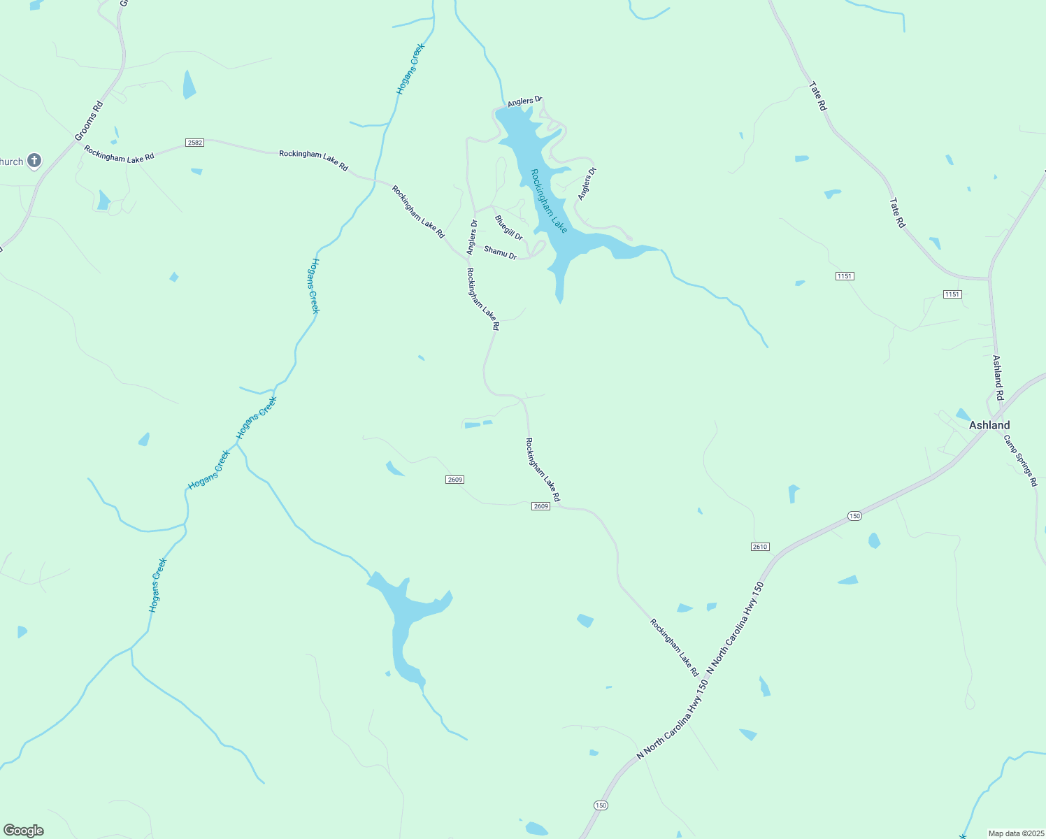 map of restaurants, bars, coffee shops, grocery stores, and more near 1264 Rockingham Lake Road in Reidsville