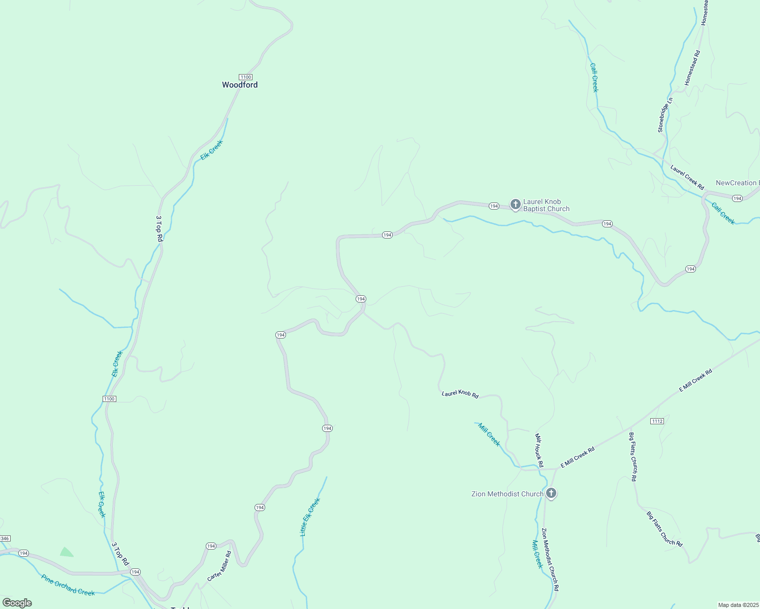 map of restaurants, bars, coffee shops, grocery stores, and more near 180 Laurel Mountain Estates Drive in Todd