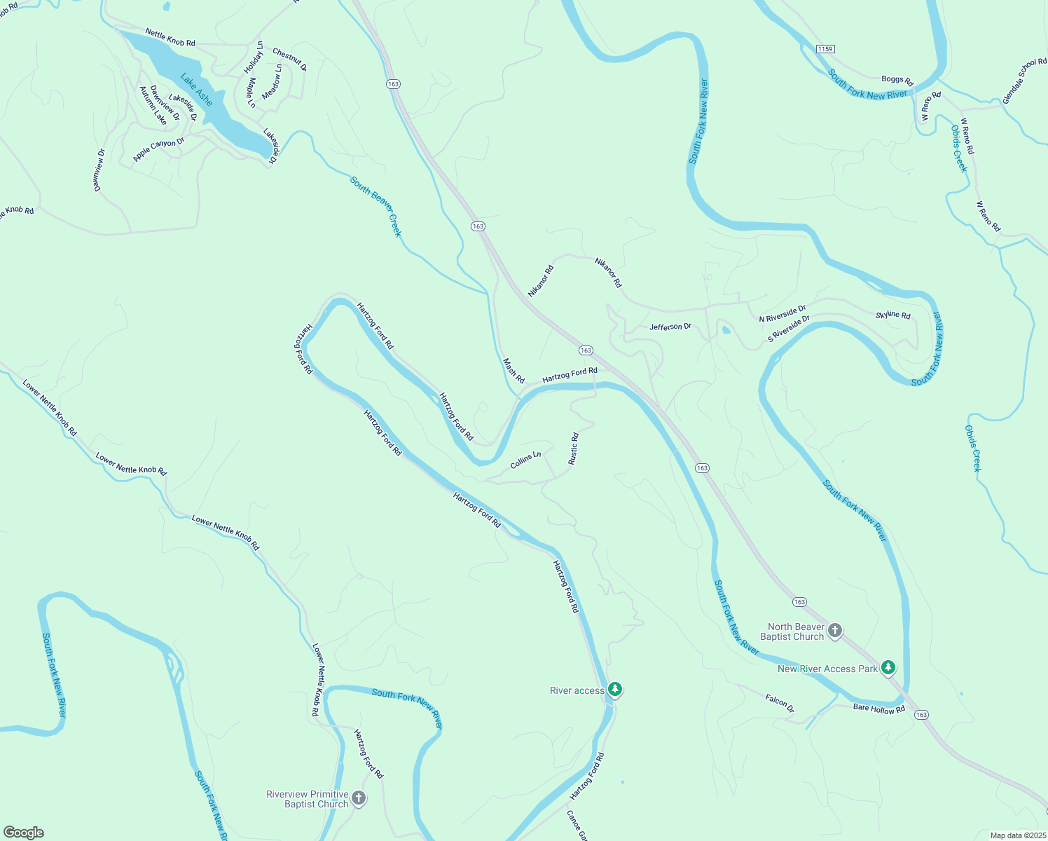 map of restaurants, bars, coffee shops, grocery stores, and more near 411 River Lane in West Jefferson