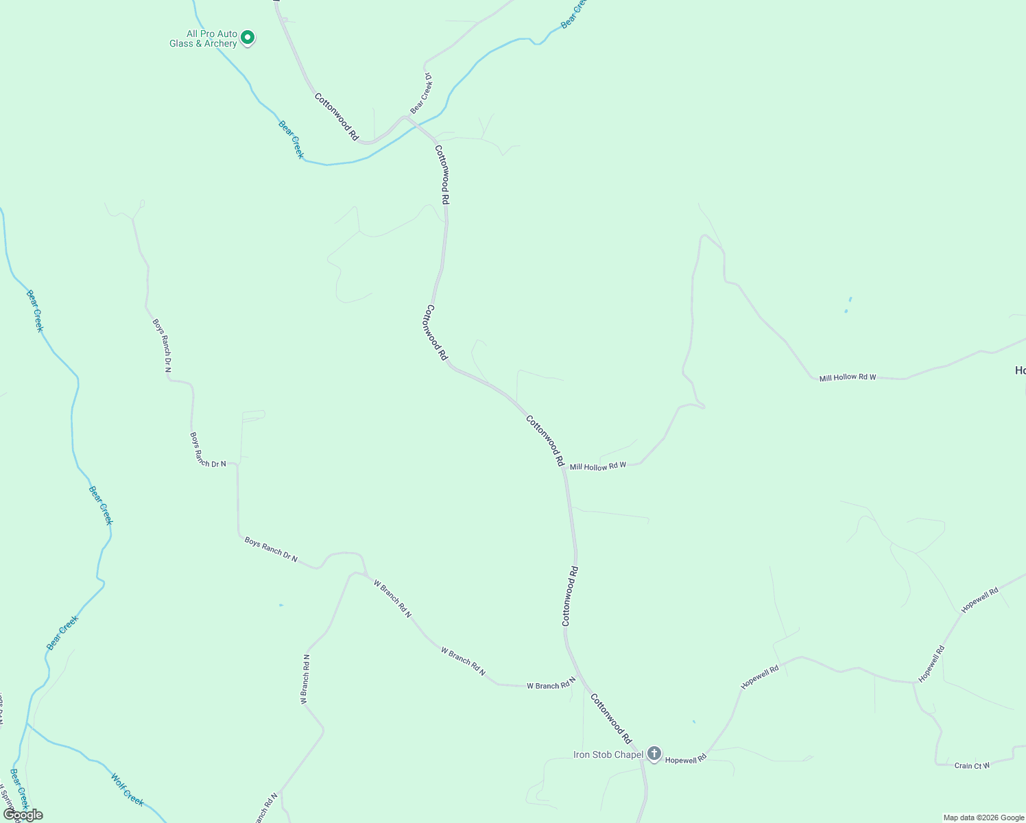 map of restaurants, bars, coffee shops, grocery stores, and more near 6829 Cottonwood Road in Harrison