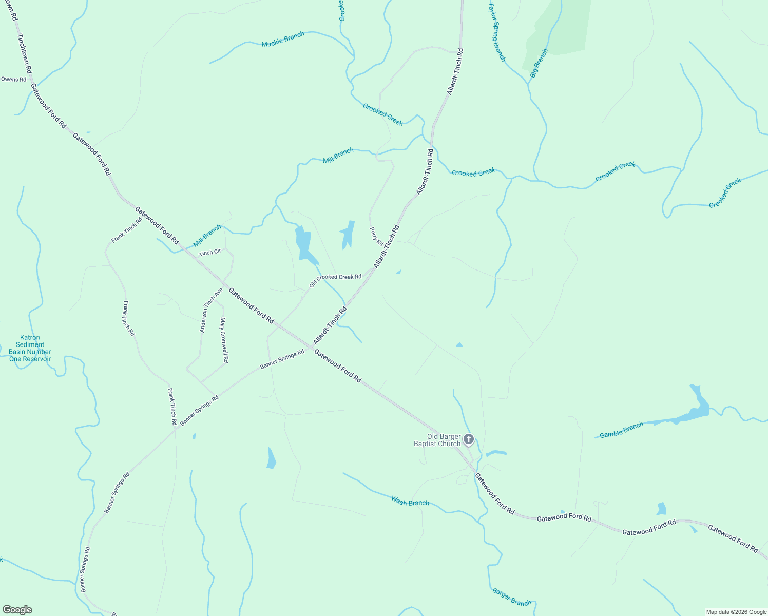 map of restaurants, bars, coffee shops, grocery stores, and more near 2025 Allardt-Tinch Road in Jamestown
