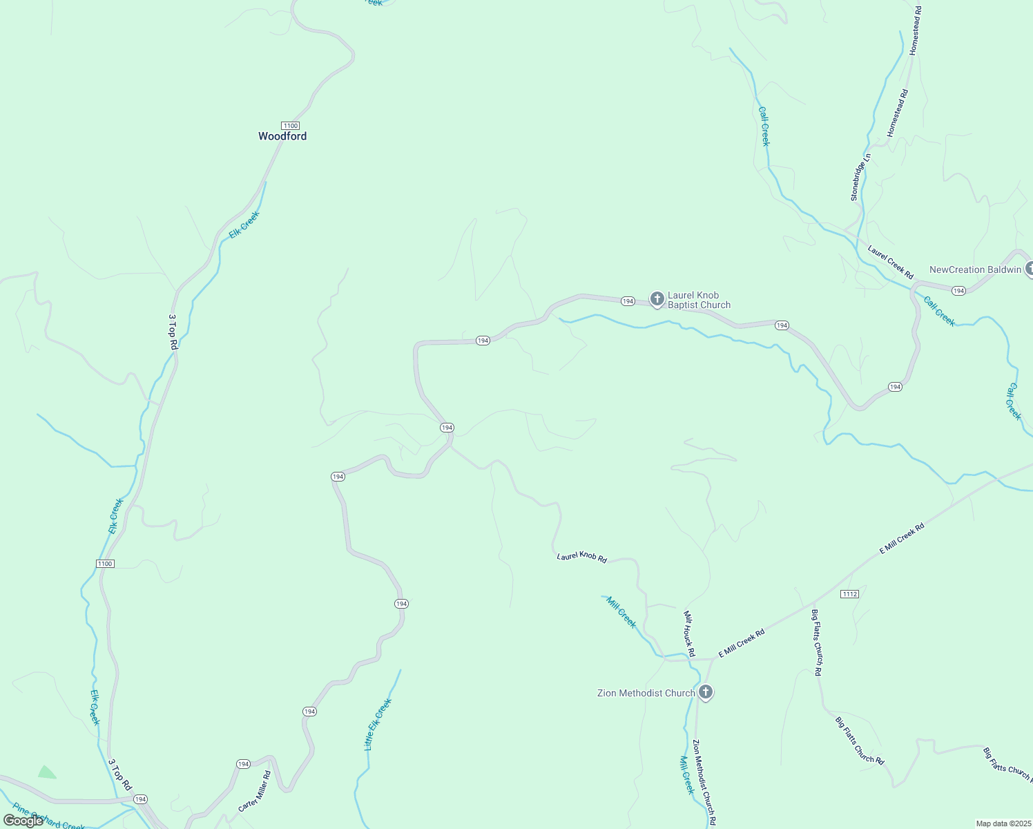 map of restaurants, bars, coffee shops, grocery stores, and more near 380 Laurel Mountain Estates Drive in Todd
