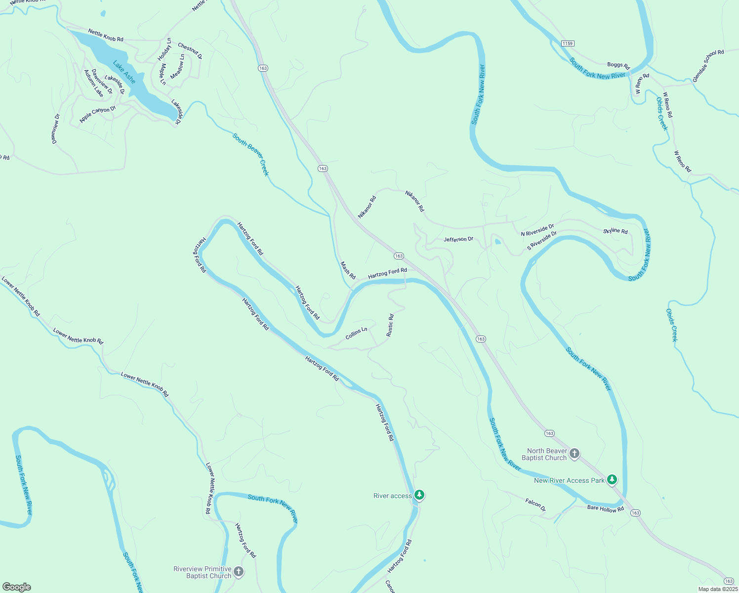 map of restaurants, bars, coffee shops, grocery stores, and more near 164 Forest Drive in West Jefferson