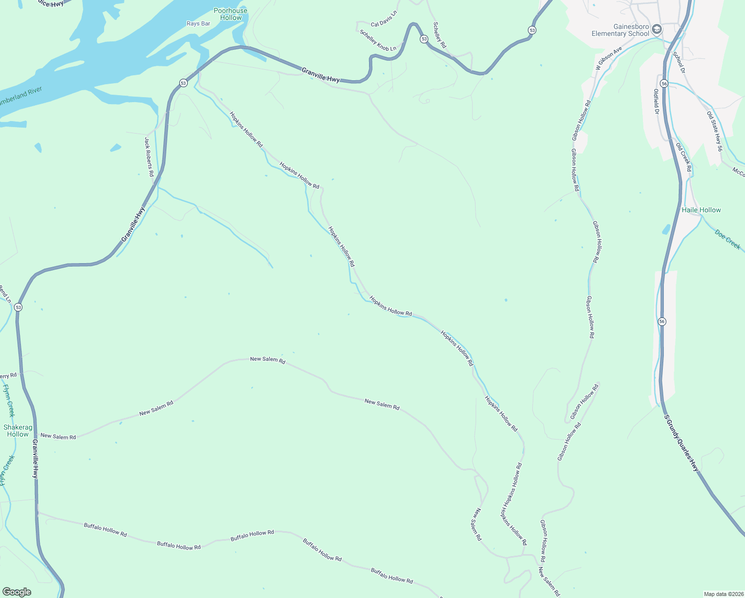 map of restaurants, bars, coffee shops, grocery stores, and more near 846-886 Hopkins Hollow Road in Gainesboro
