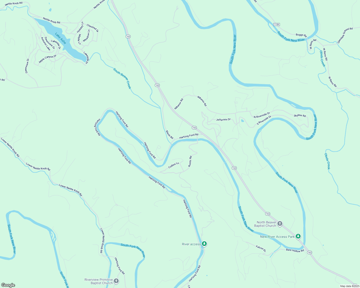 map of restaurants, bars, coffee shops, grocery stores, and more near 275 River Lane in West Jefferson