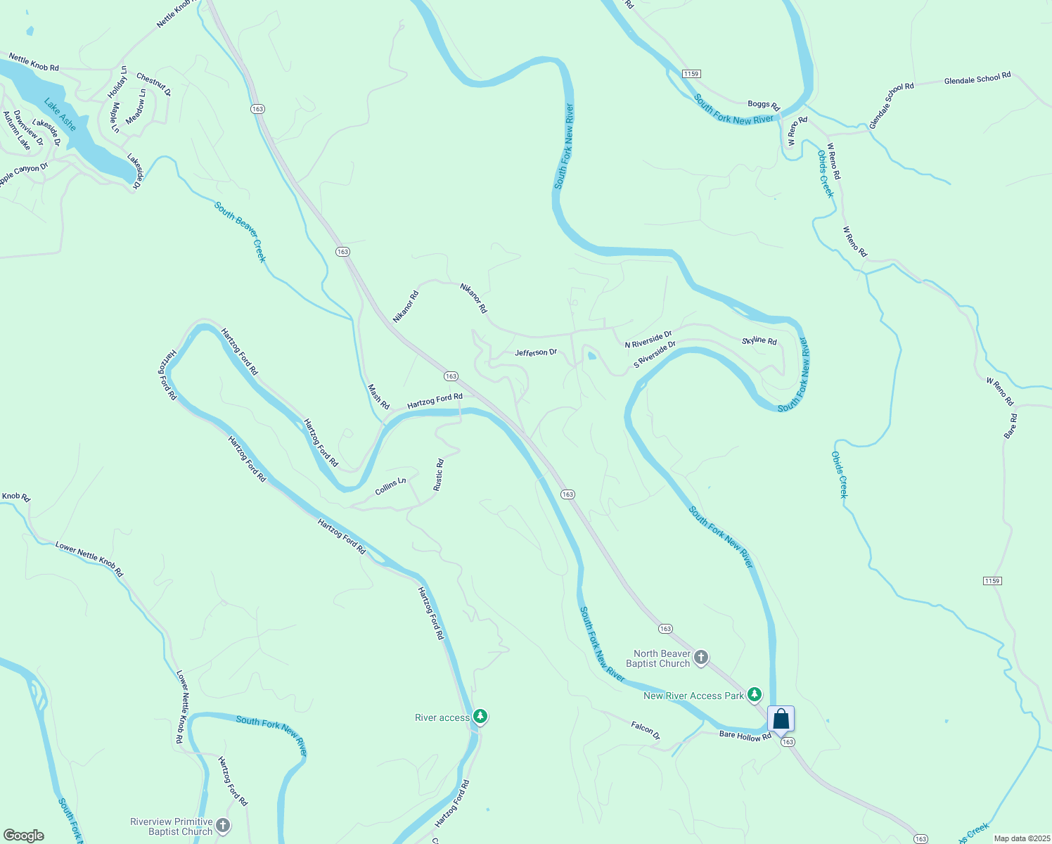 map of restaurants, bars, coffee shops, grocery stores, and more near 140 Morningside Circle in West Jefferson