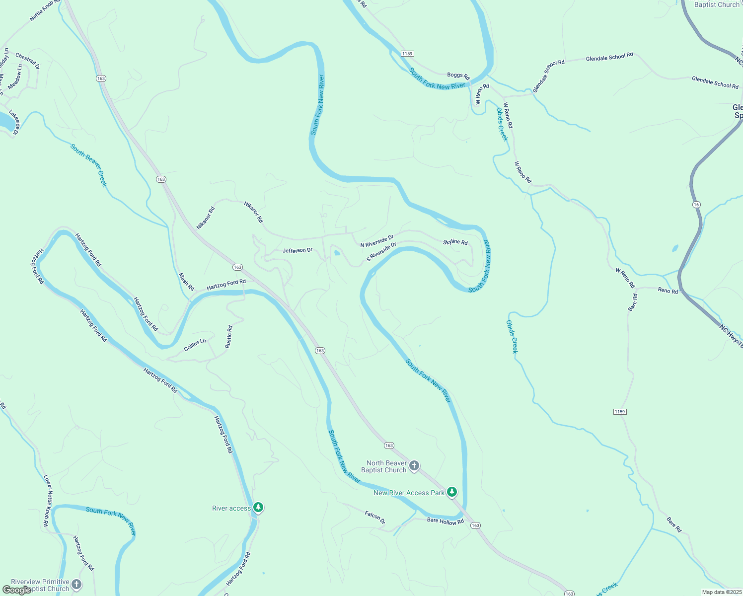 map of restaurants, bars, coffee shops, grocery stores, and more near 1585 Severt Road in West Jefferson